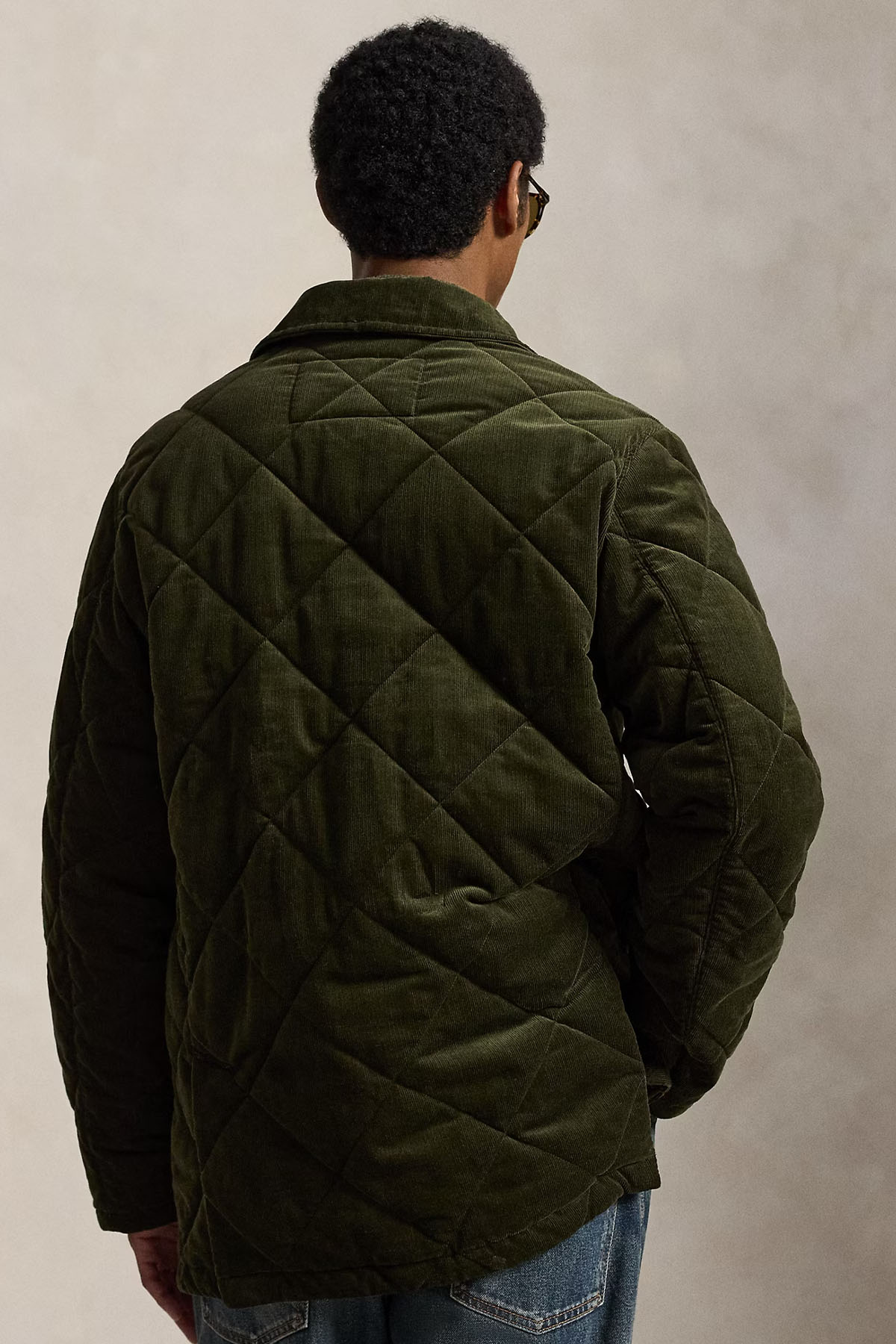 Polo Ralph Lauren Relaxed Fit Fitilli Kadife Kapitone Desenli Mont Ceket
