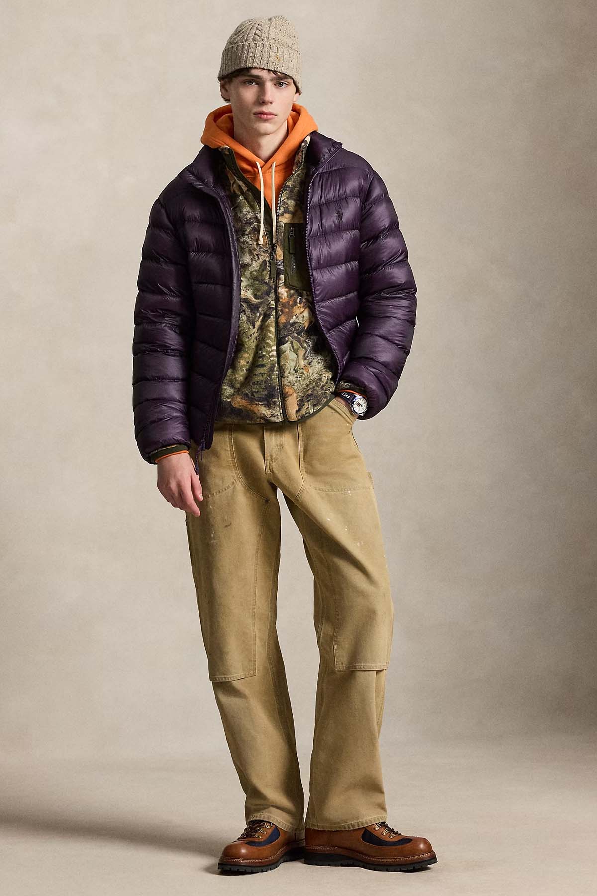 Polo Ralph Lauren Relaxed Fit Doğa Temalı Polar Ceket