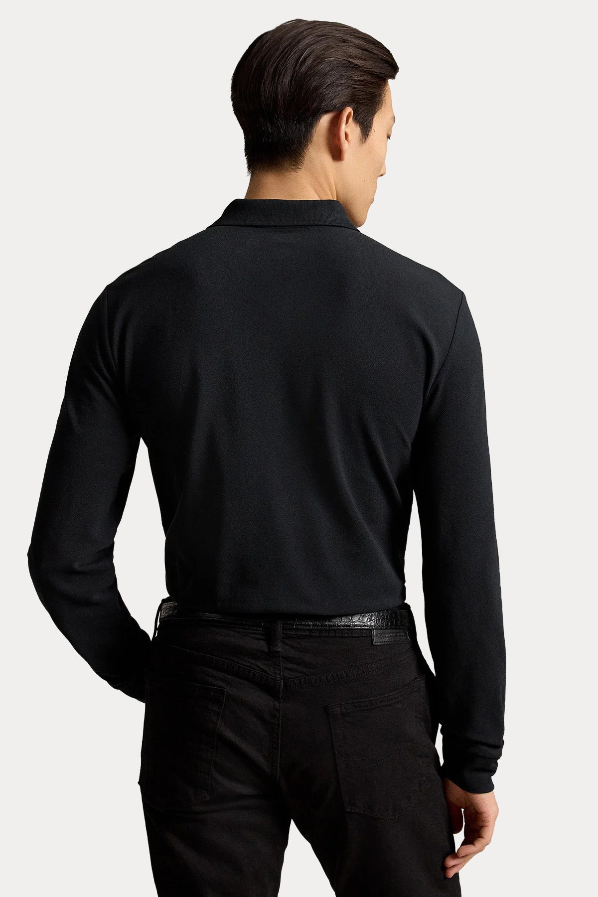 Polo Ralph Lauren Custom Slim Fit Stretch Mesh Polo Yaka T-shirt