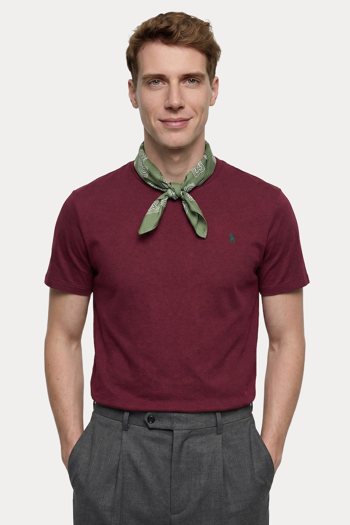 Polo Ralph Lauren Custom Slim Fit Yuvarlak Yaka T-shirt