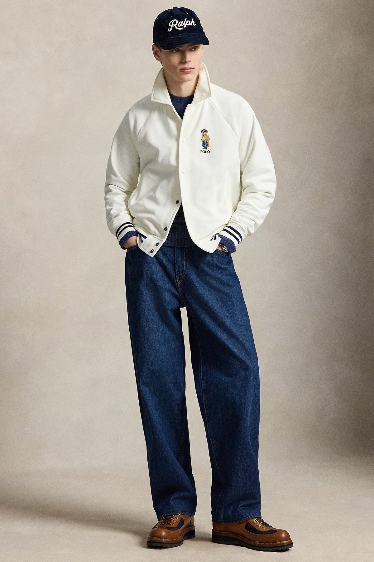 Polo Ralph Lauren Vintage Fit Polo Bear Şardonlu Sweatshirt Ceket