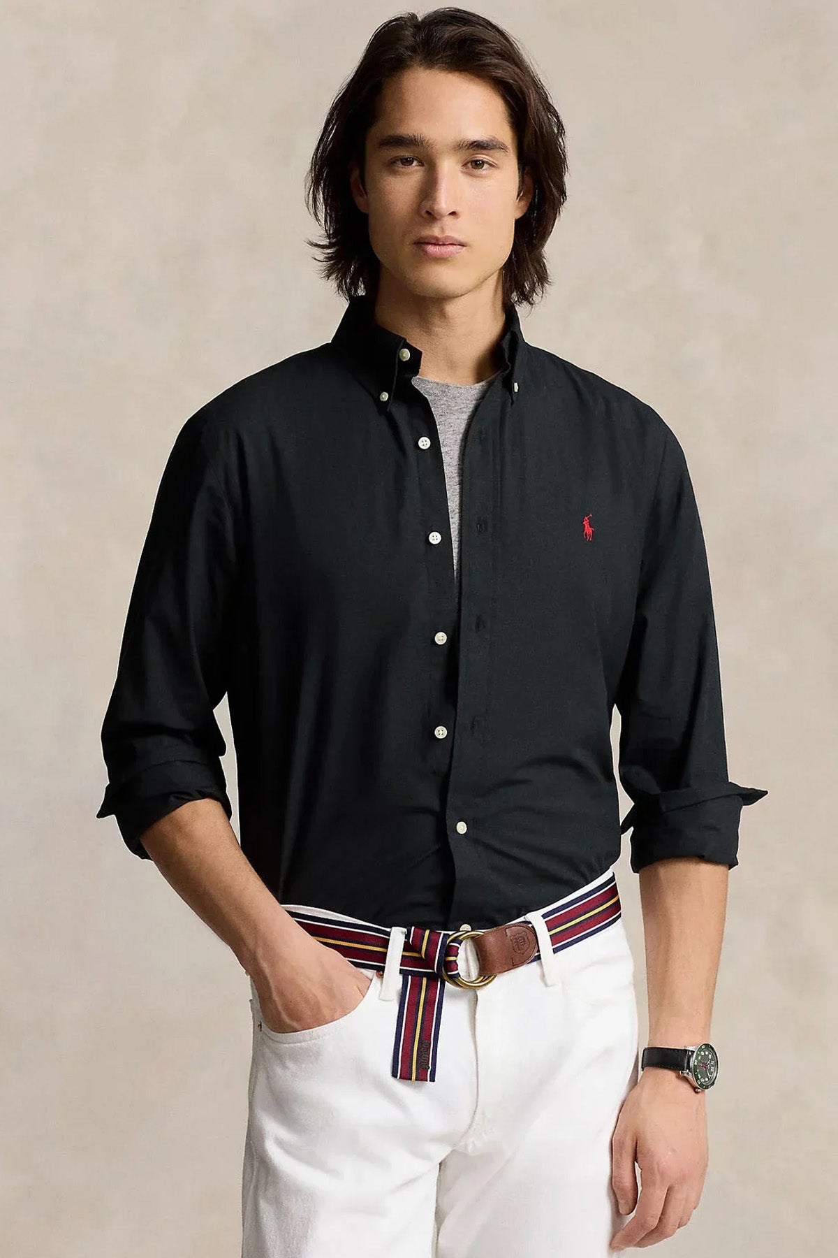 Polo Ralph Lauren Custom Fit Streç Gömlek