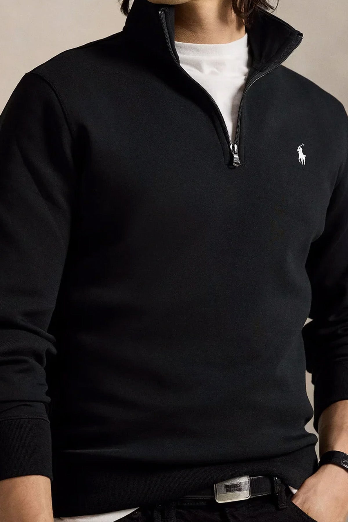 Polo Ralph Lauren Dik Yaka Yarım Fermuarlı Sweatshirt