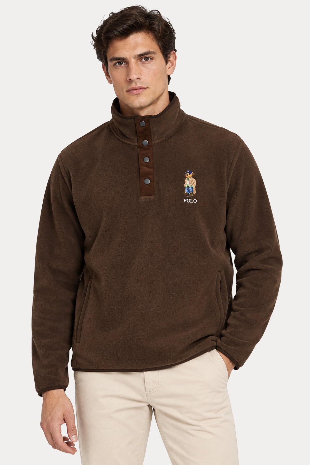 Polo Ralph Lauren Relaxed Fit Polo Bear Şardonlu Sweatshirt