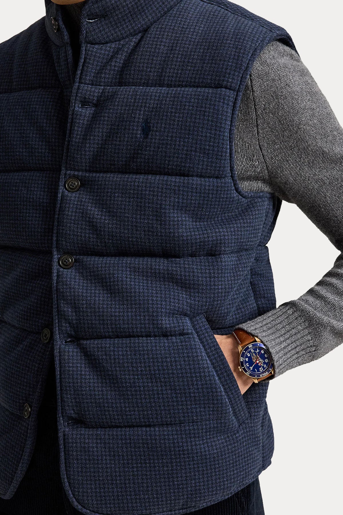 Polo Ralph Lauren Kazayağı Desenli Puffer Yelek