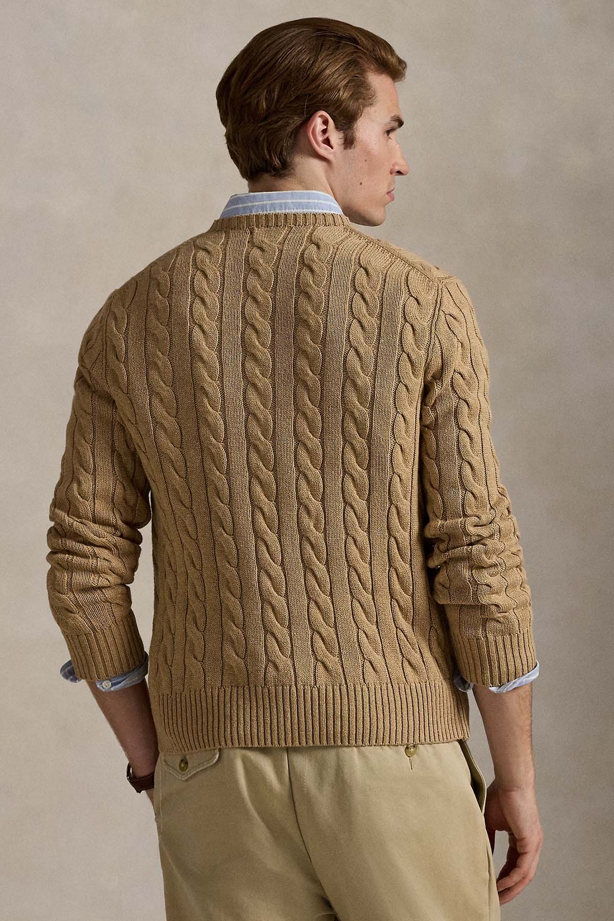 Polo Ralph Lauren Yuvarlak Yaka Saç Örgü Triko