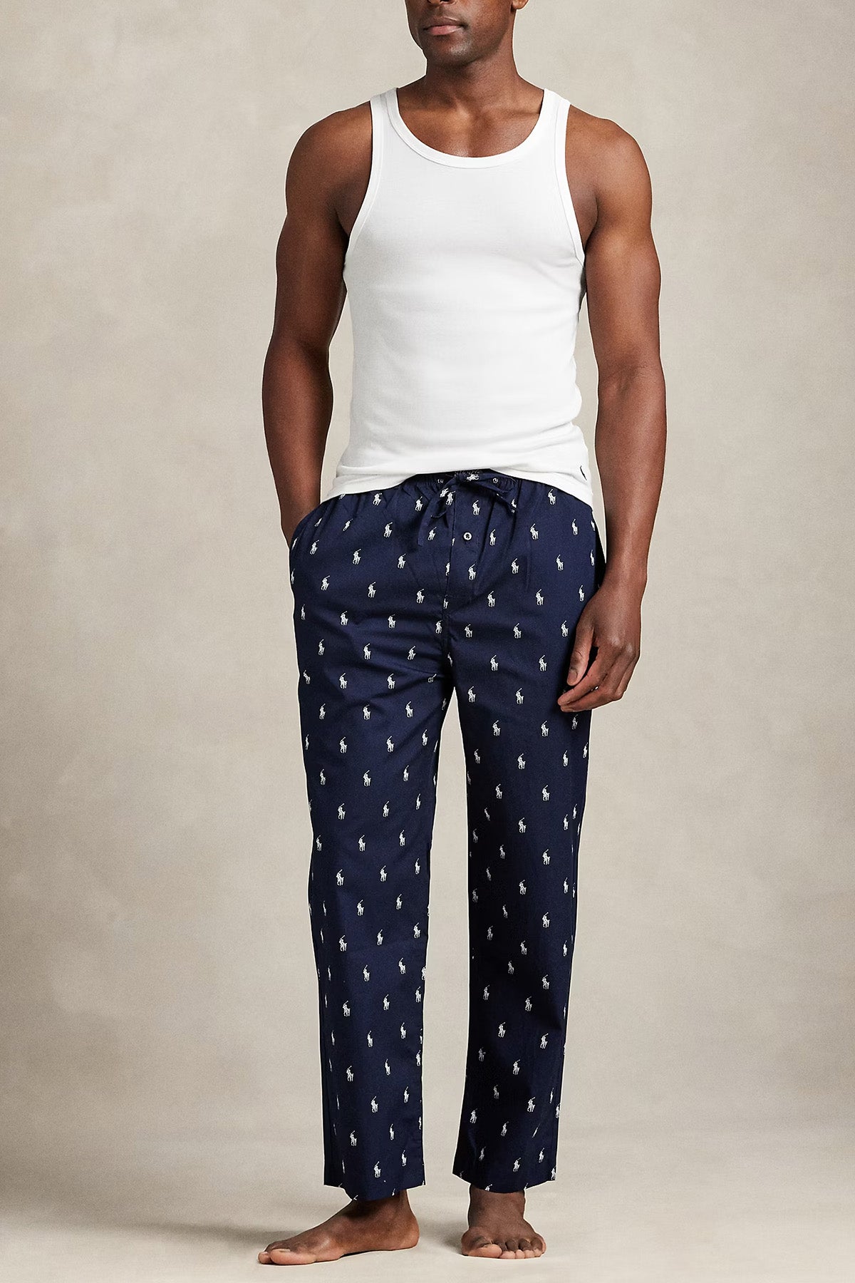 Polo Ralph Lauren Beli Lastikli Pony Logolu Pijama Altı