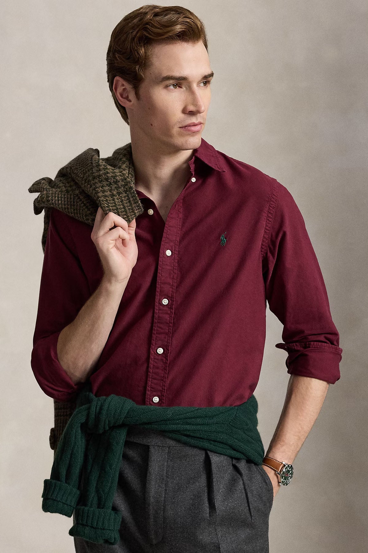 Polo Ralph Lauren Custom Fit Oxford Gömlek