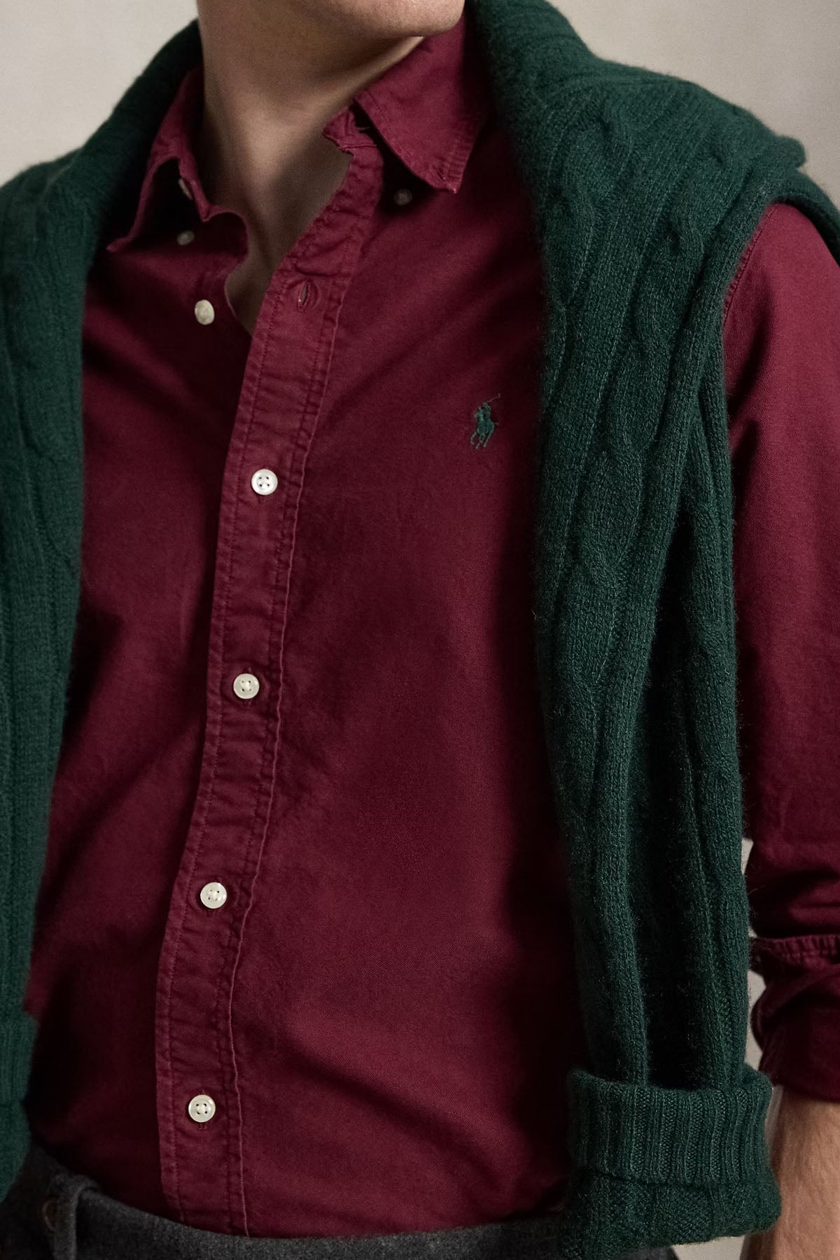 Polo Ralph Lauren Custom Fit Oxford Gömlek