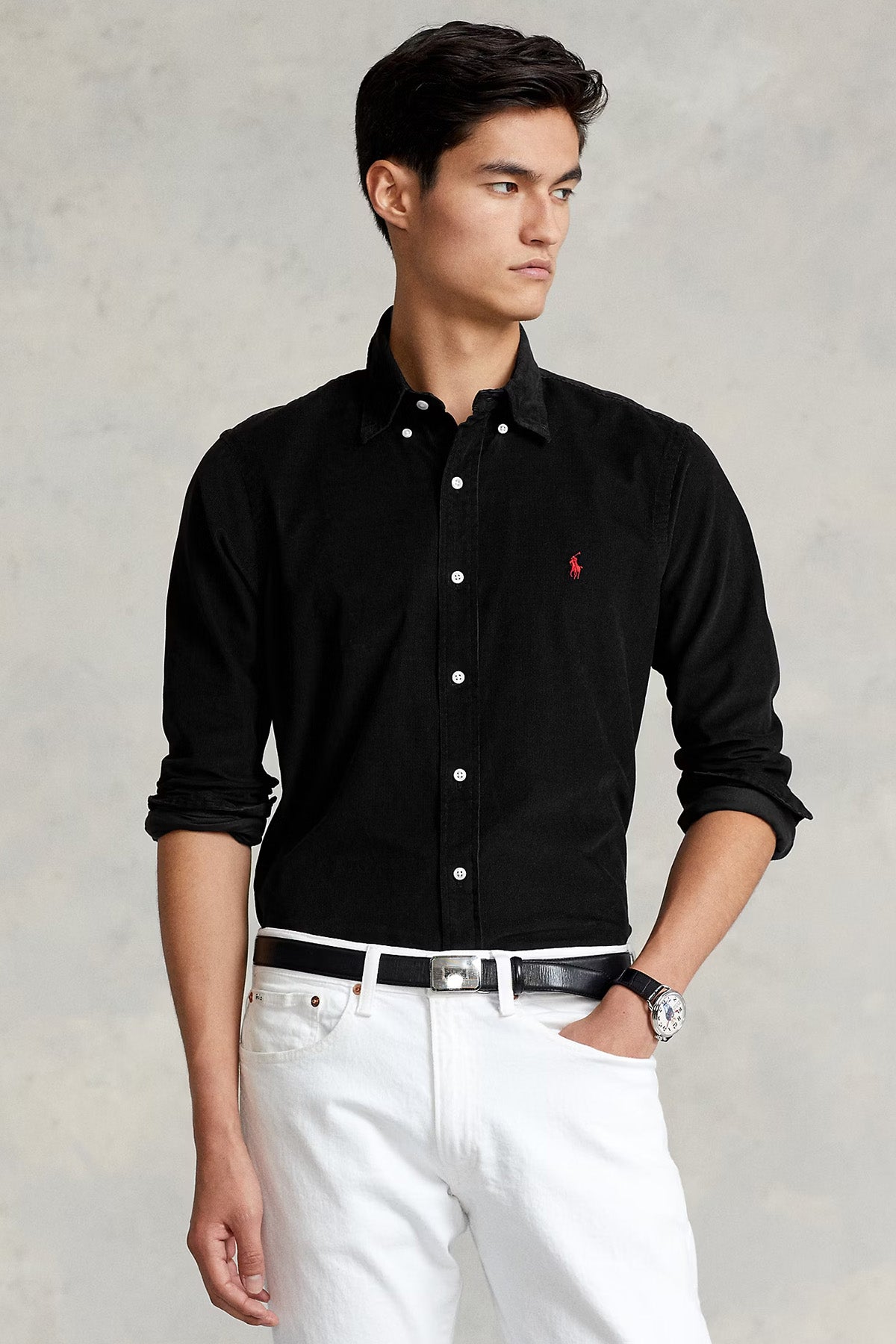 Polo Ralph Lauren Custom Fit Fitilli Kadife Gömlek