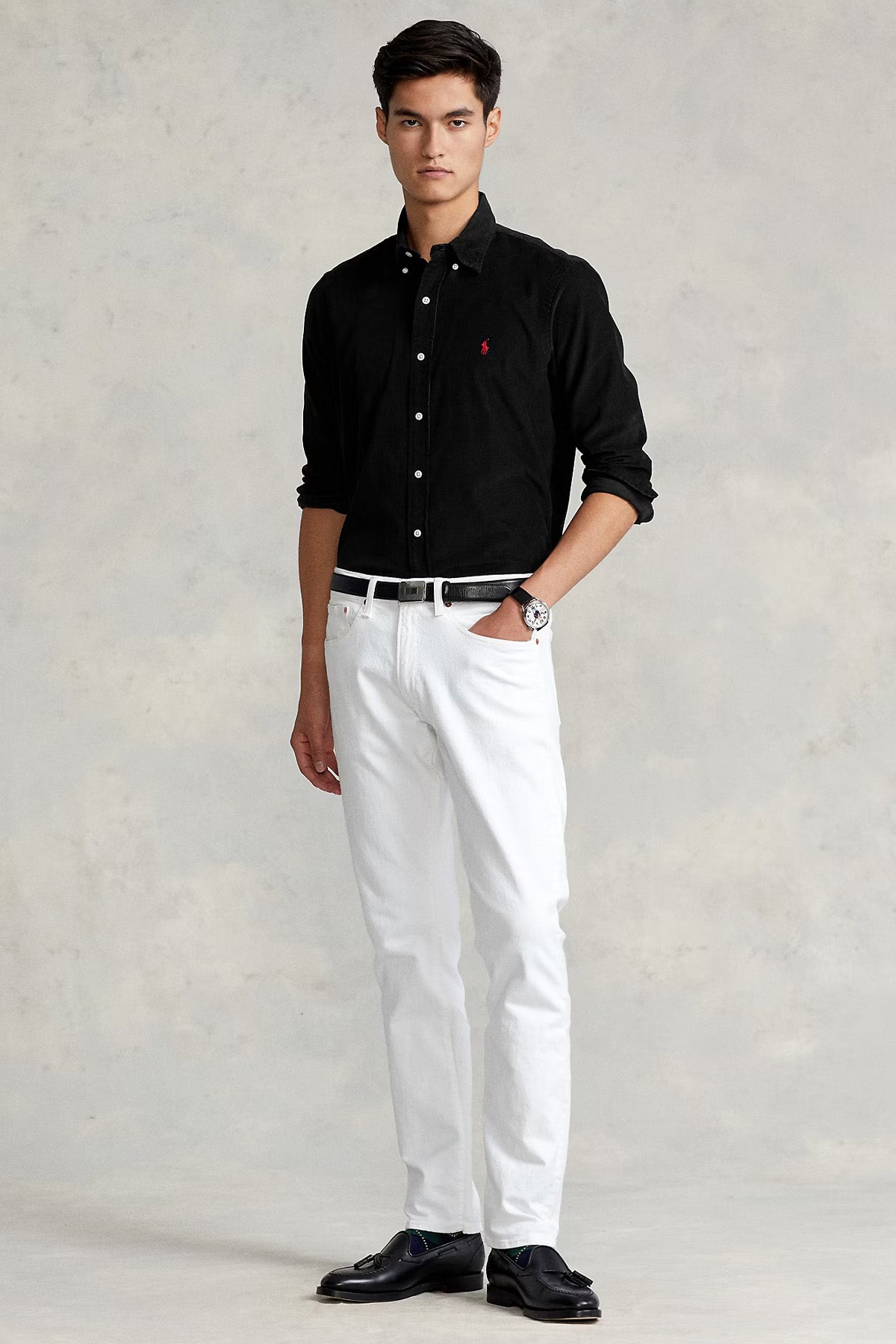 Polo Ralph Lauren Custom Fit Fitilli Kadife Gömlek
