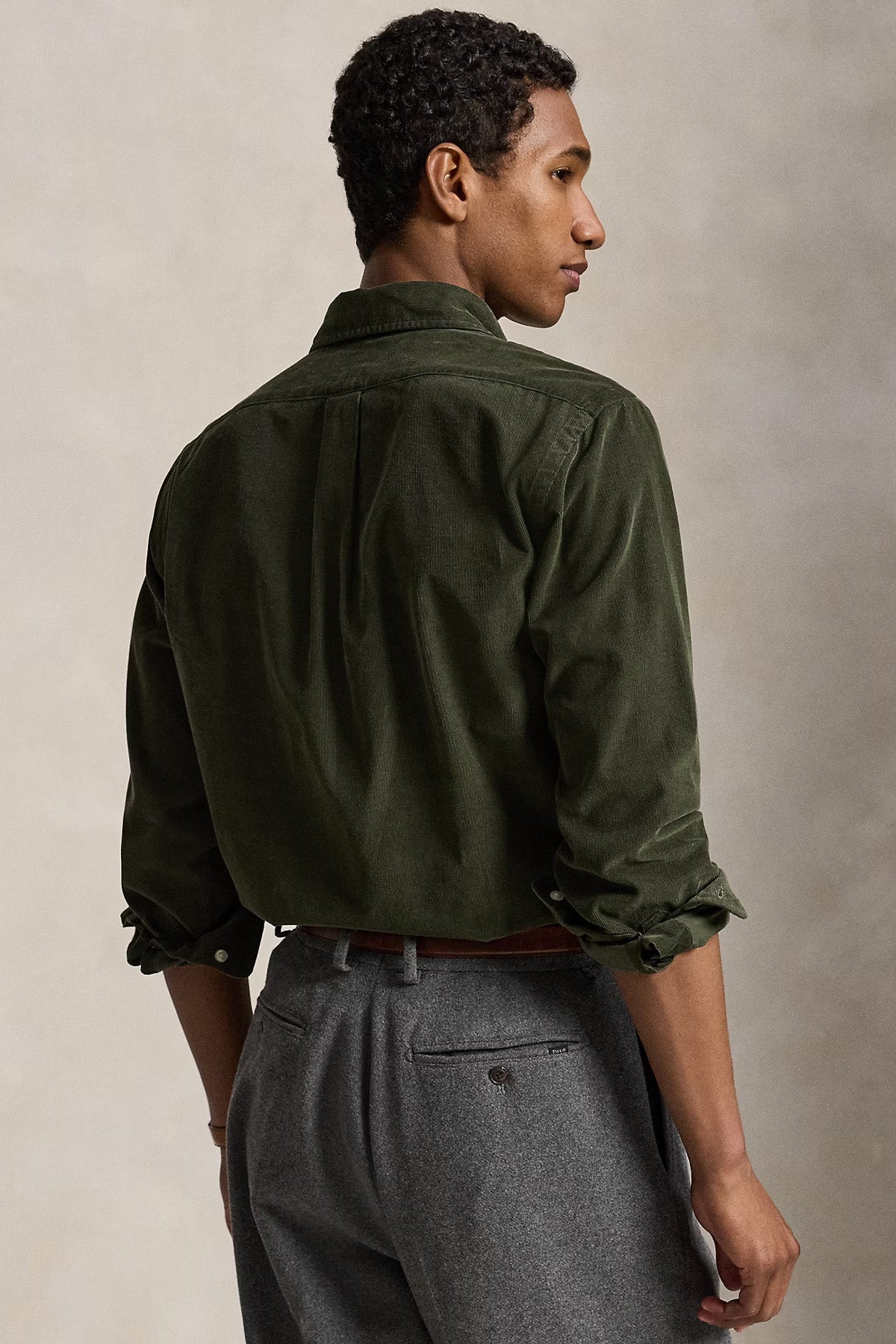 Polo Ralph Lauren Custom Fit Fitilli Kadife Gömlek