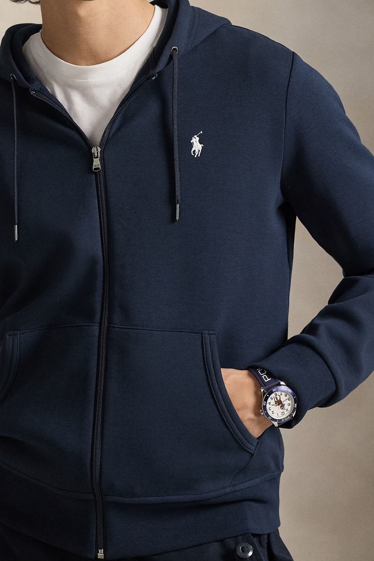 Polo Ralph Lauren Fermuarlı Kapüşonlu Sweatshirt Ceket