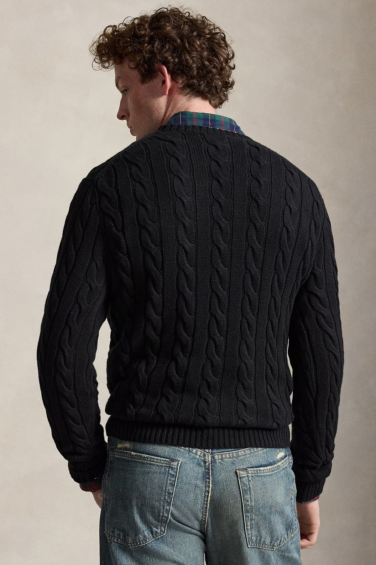 Polo Ralph Lauren Yuvarlak Yaka Saç Örgü Triko