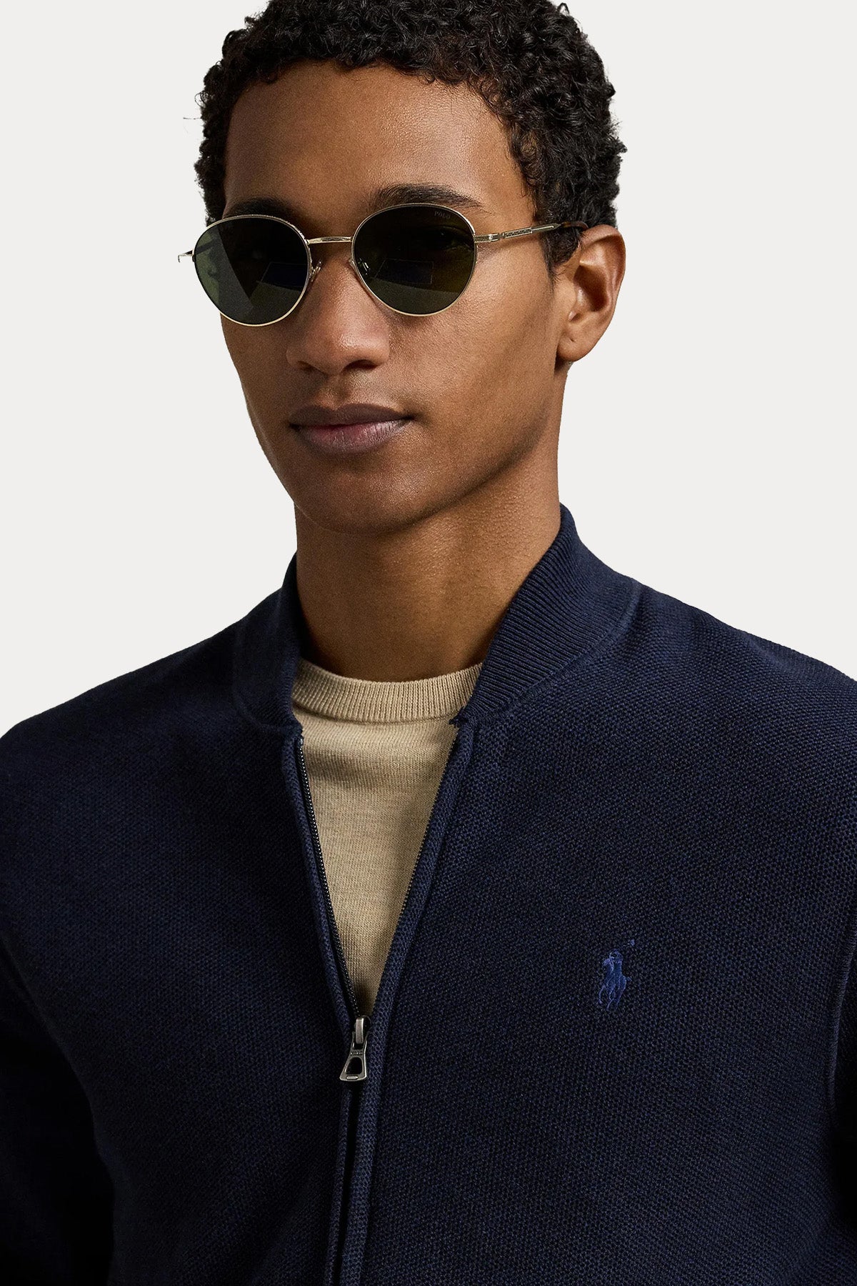 Polo Ralph Lauren Relaxed Fit Pilot Yaka Örgü Triko Ceket