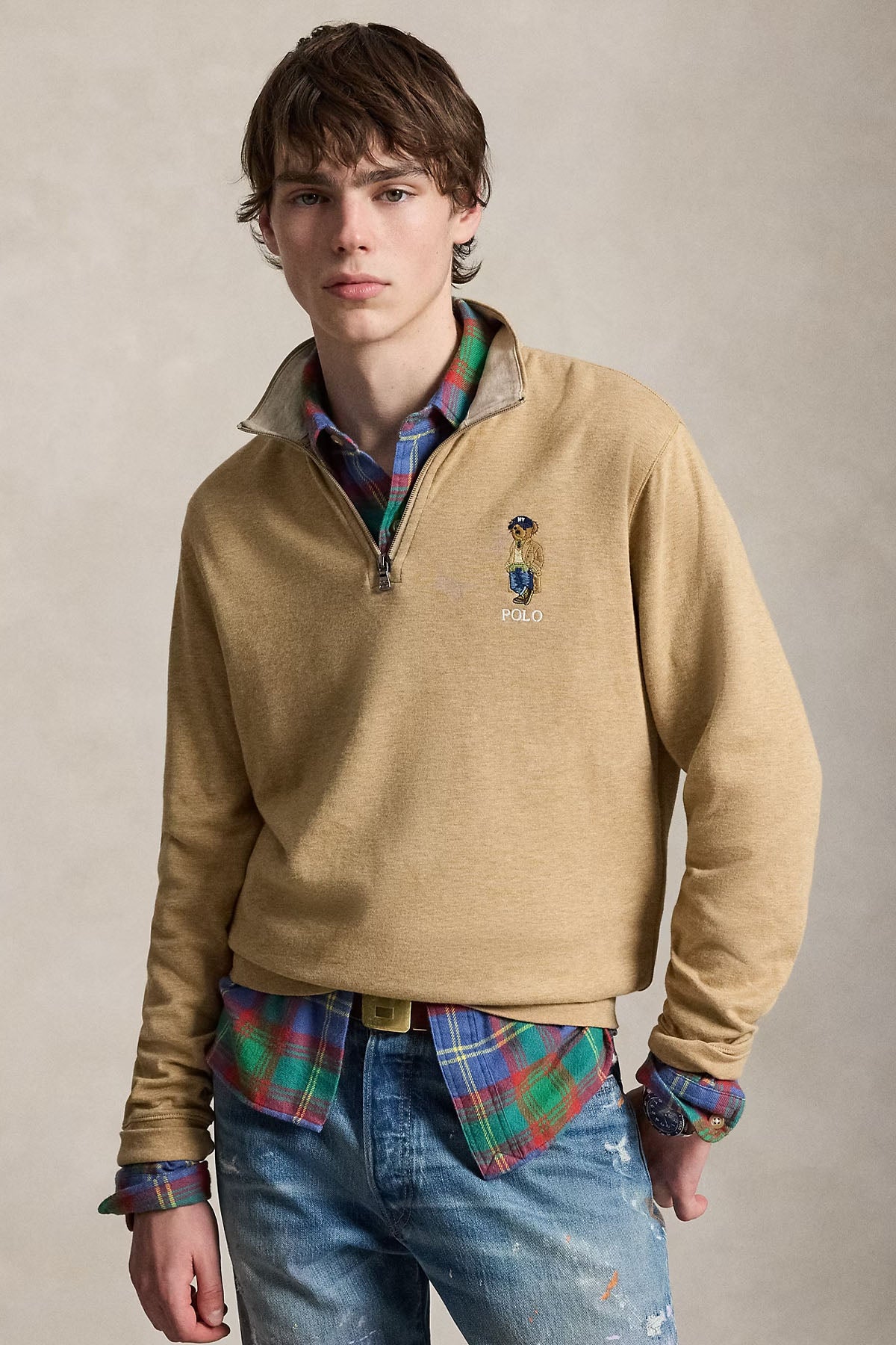 Polo Ralph Lauren Polo Bear Fermuarlı Dik Yaka Sweatshirt