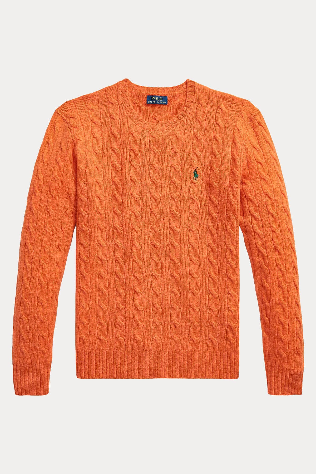 Polo Ralph Lauren Yuvarlak Yaka Saç Örgü Kaşmir Yün Triko