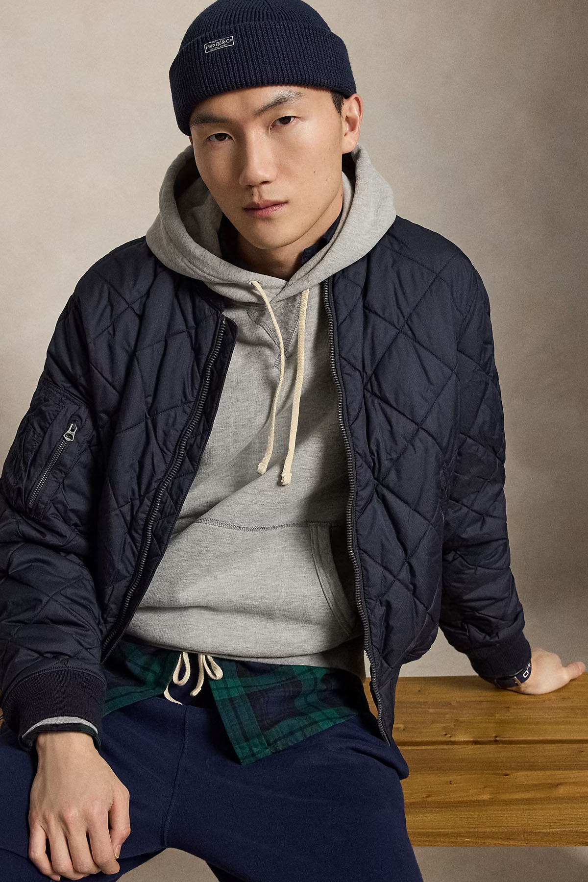 Polo Ralph Lauren Şardonlu Kapüşonlu Sweatshirt