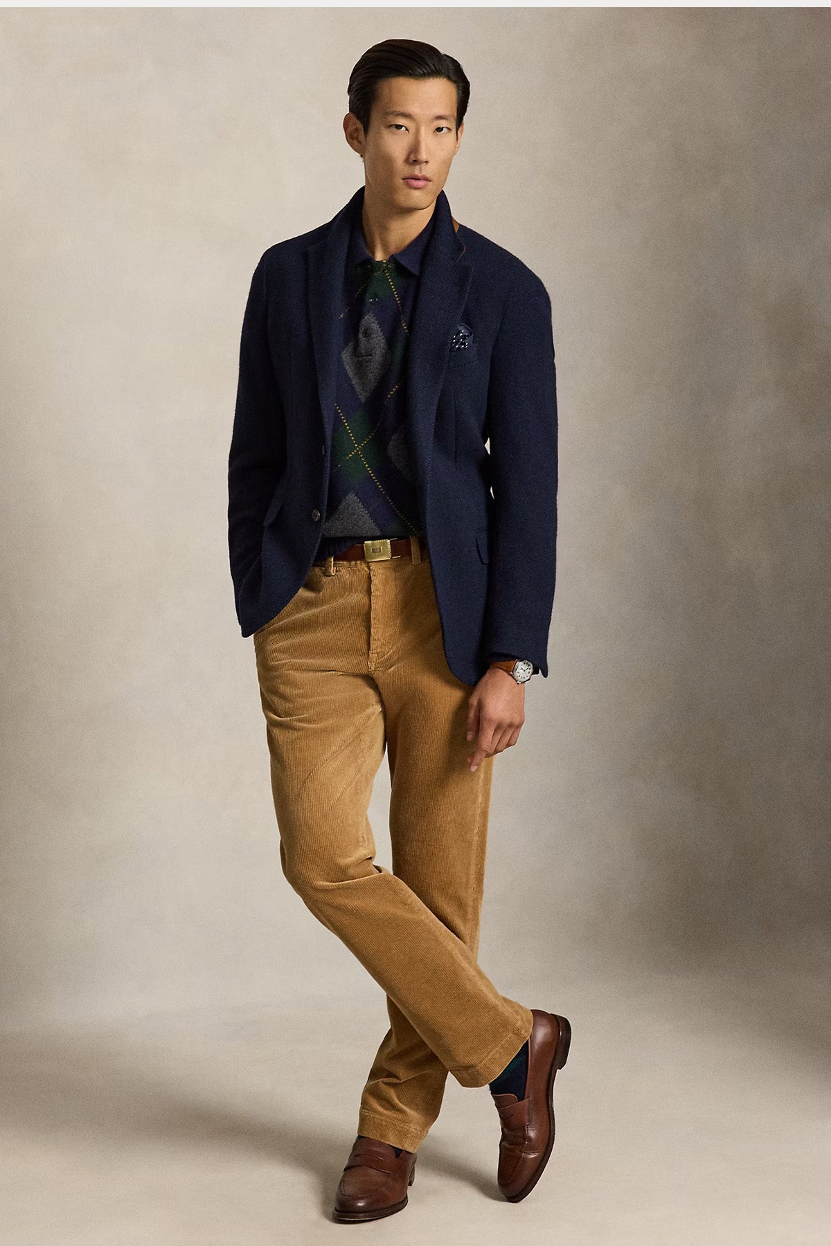 Polo Ralph Lauren Straight Fit Yandan Cepli Fitilli Kadife Pantolon