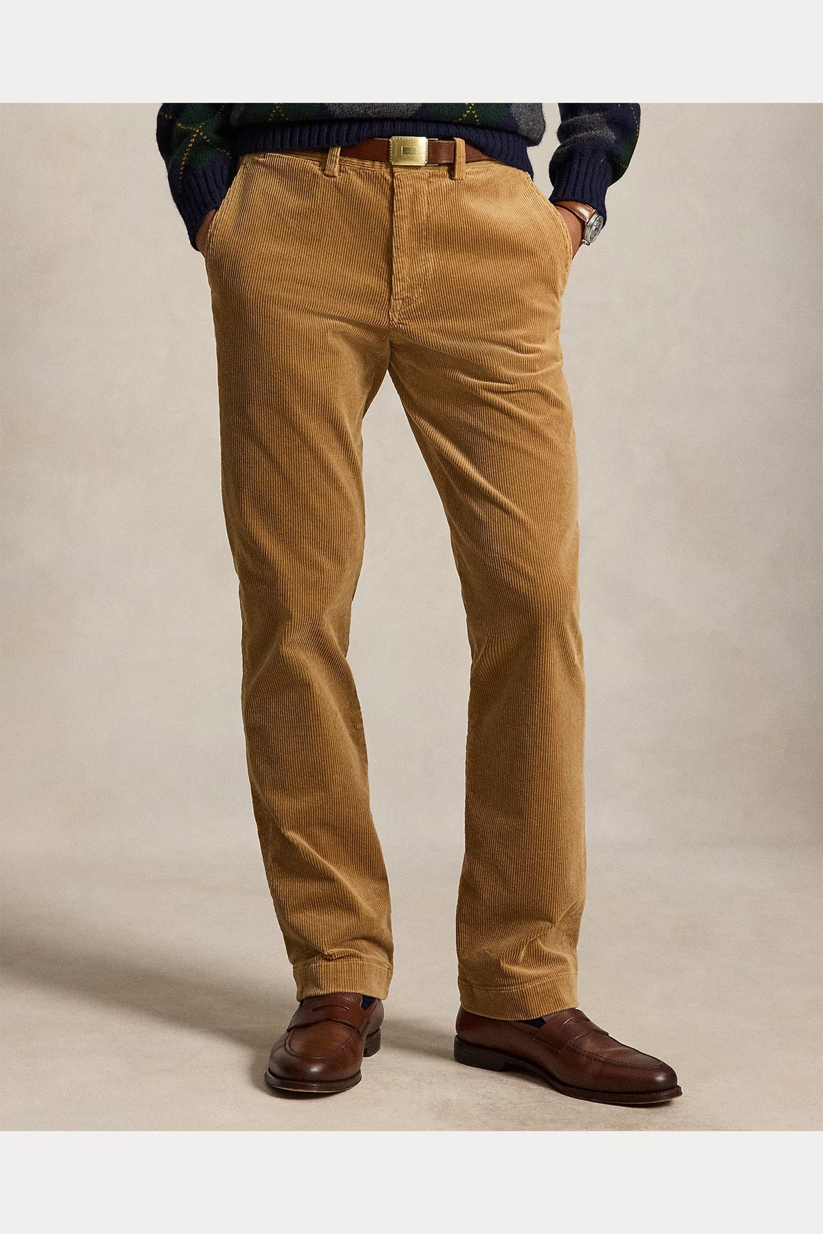 Polo Ralph Lauren Straight Fit Yandan Cepli Fitilli Kadife Pantolon