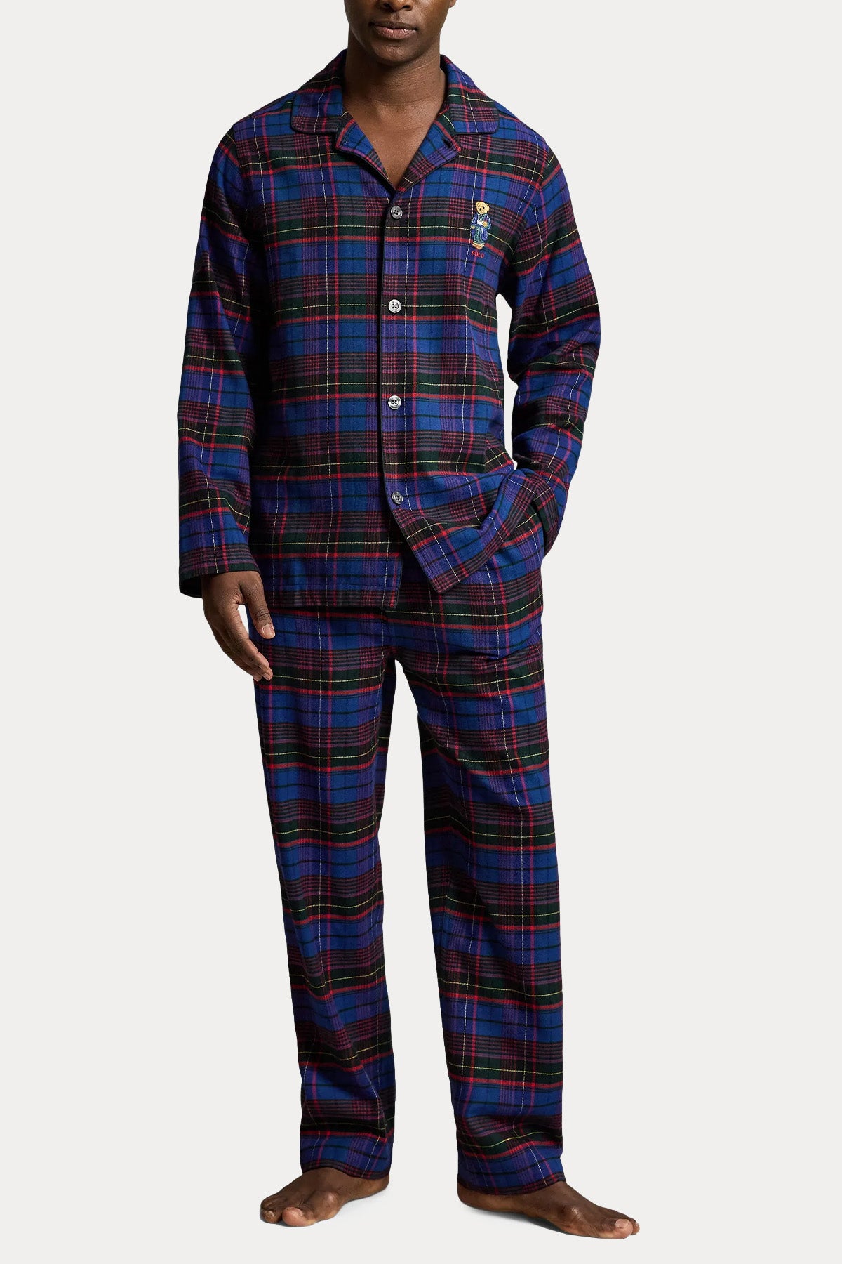 Polo Ralph Lauren Polo Bear Ekose Desenli Pijama Takımı