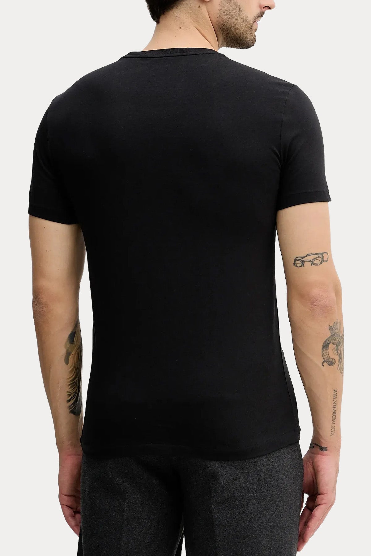 Polo Ralph Lauren 2'li Paket Yuvarlak Yaka Pony Logolu T-shirt