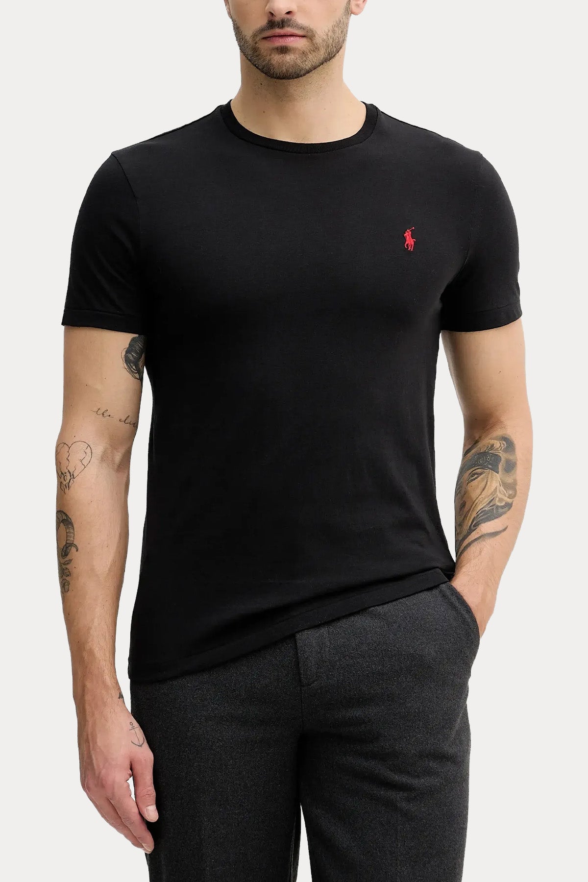 Polo Ralph Lauren 2'li Paket Yuvarlak Yaka Pony Logolu T-shirt