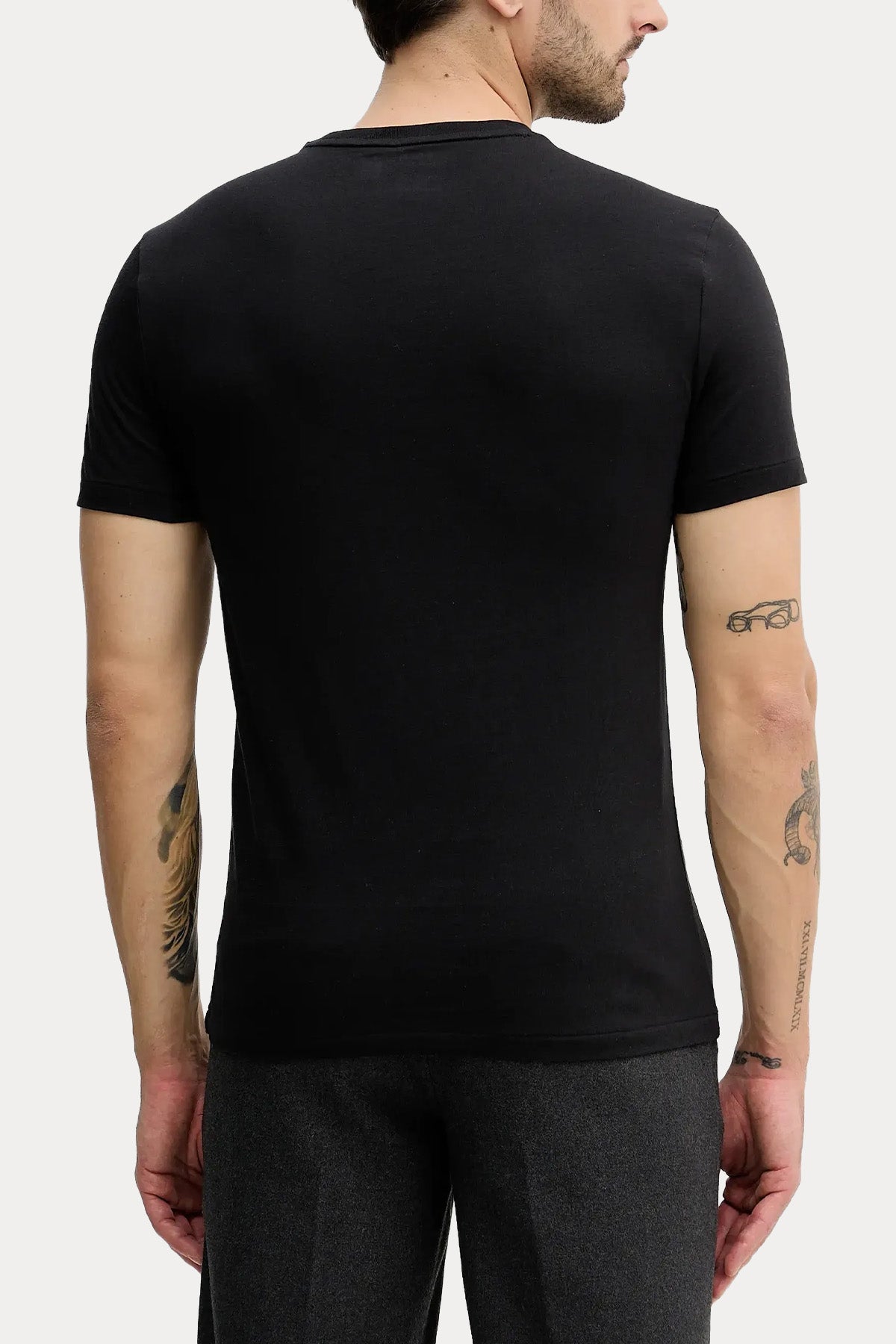 Polo Ralph Lauren 2'li Paket Yuvarlak Yaka Pony Logolu T-shirt