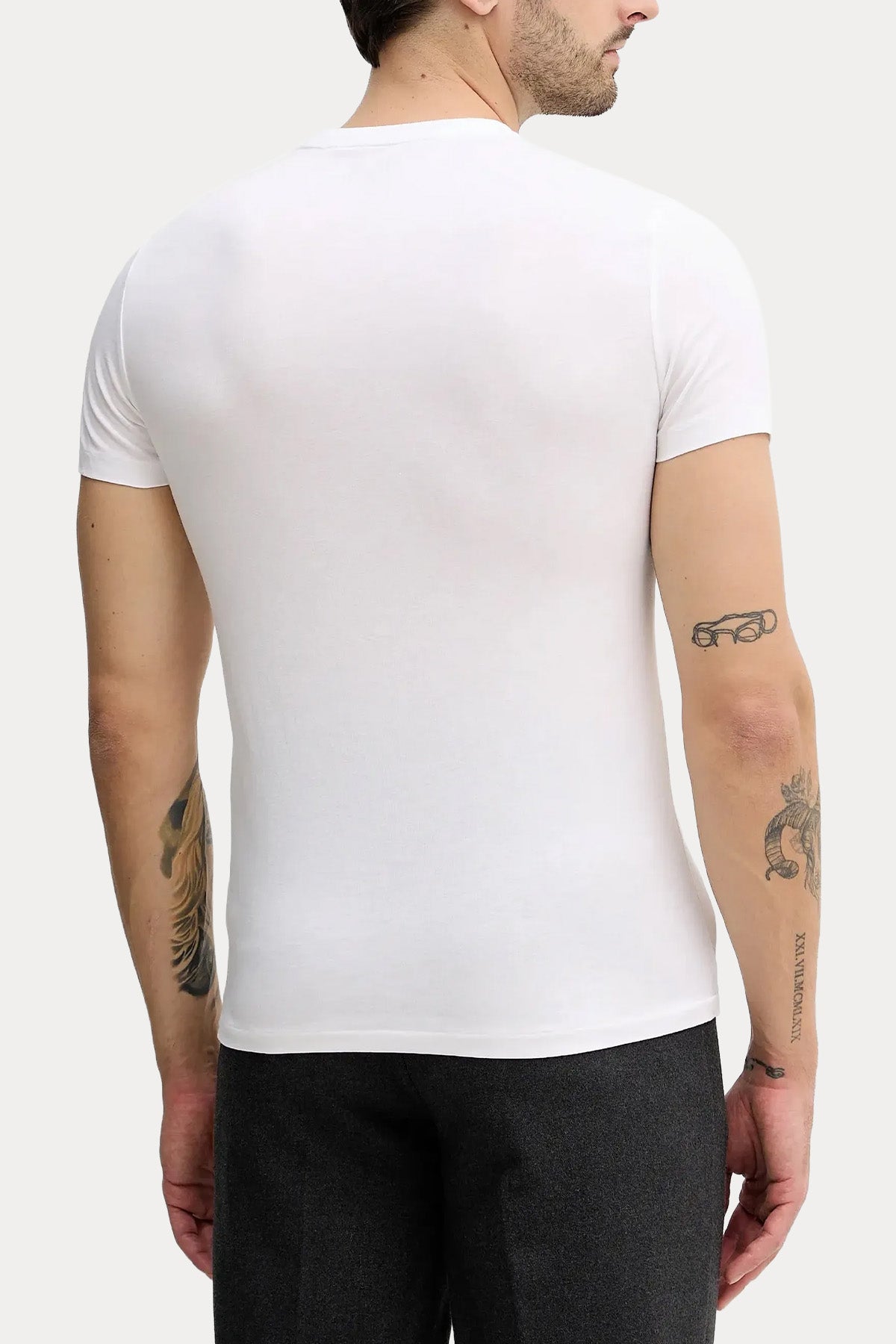 Polo Ralph Lauren 2'li Paket Yuvarlak Yaka Pony Logolu T-shirt