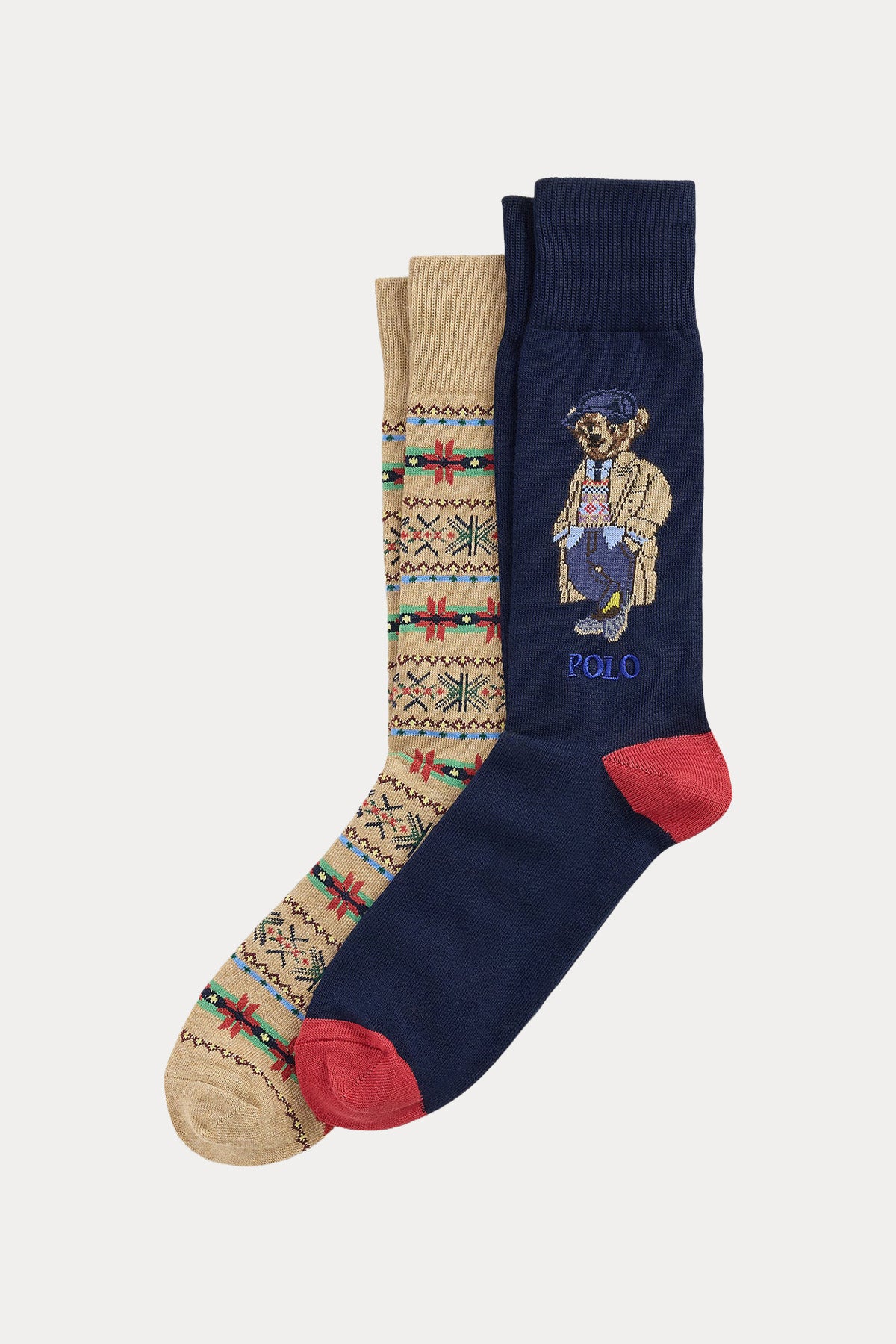 Polo Ralph Lauren 2'li Paket Polo Bear Paisley Desenli Çorap