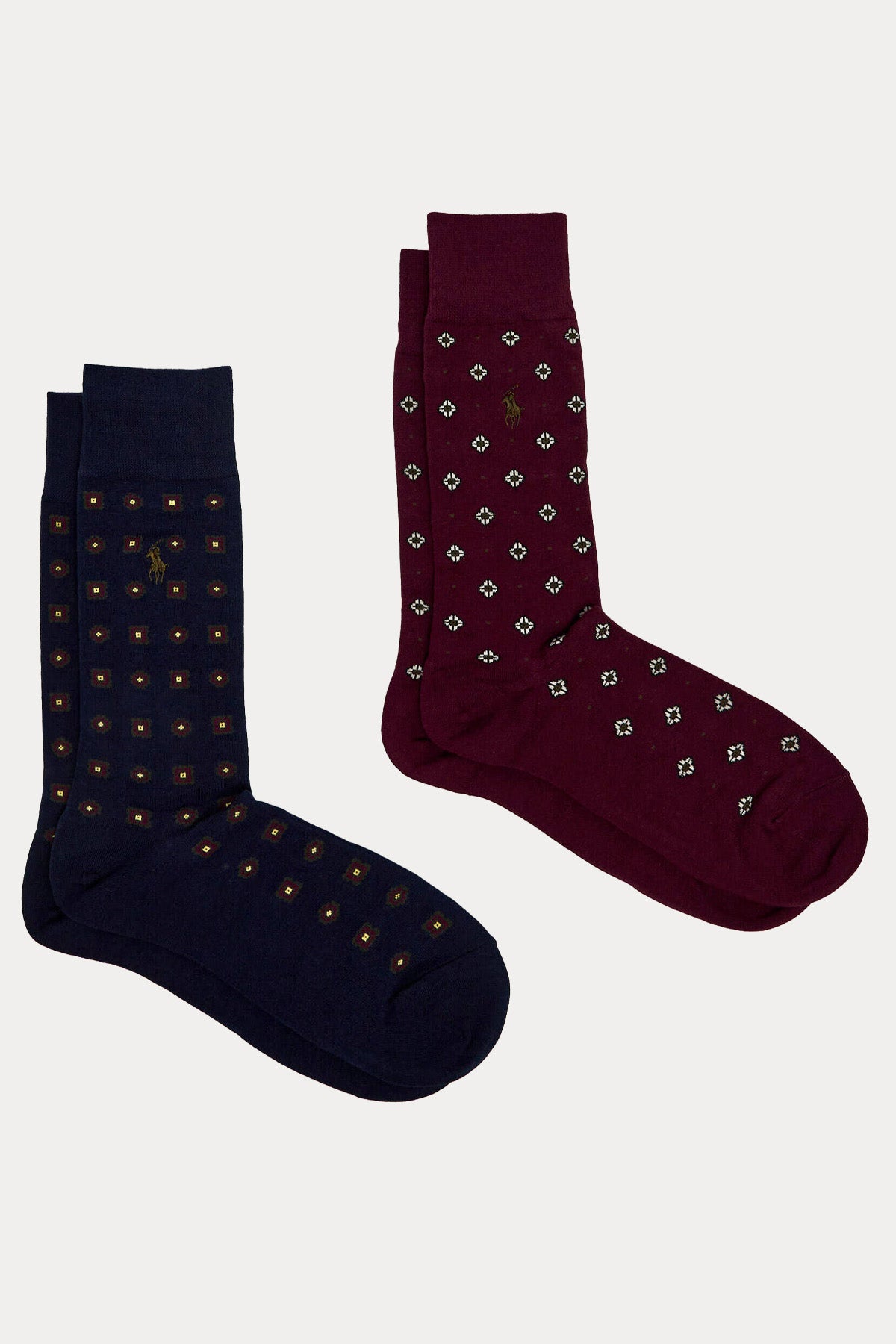 Polo Ralph Lauren 2'li Paket Jakar Desenli Çorap