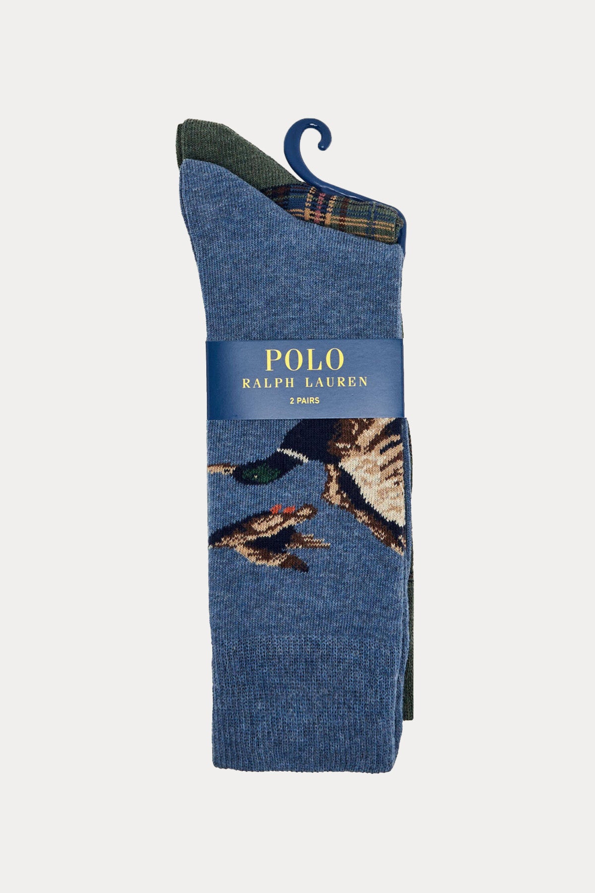 Polo Ralph Lauren 2'li Paket Ekose Desen Hayvan Temalı Çorap