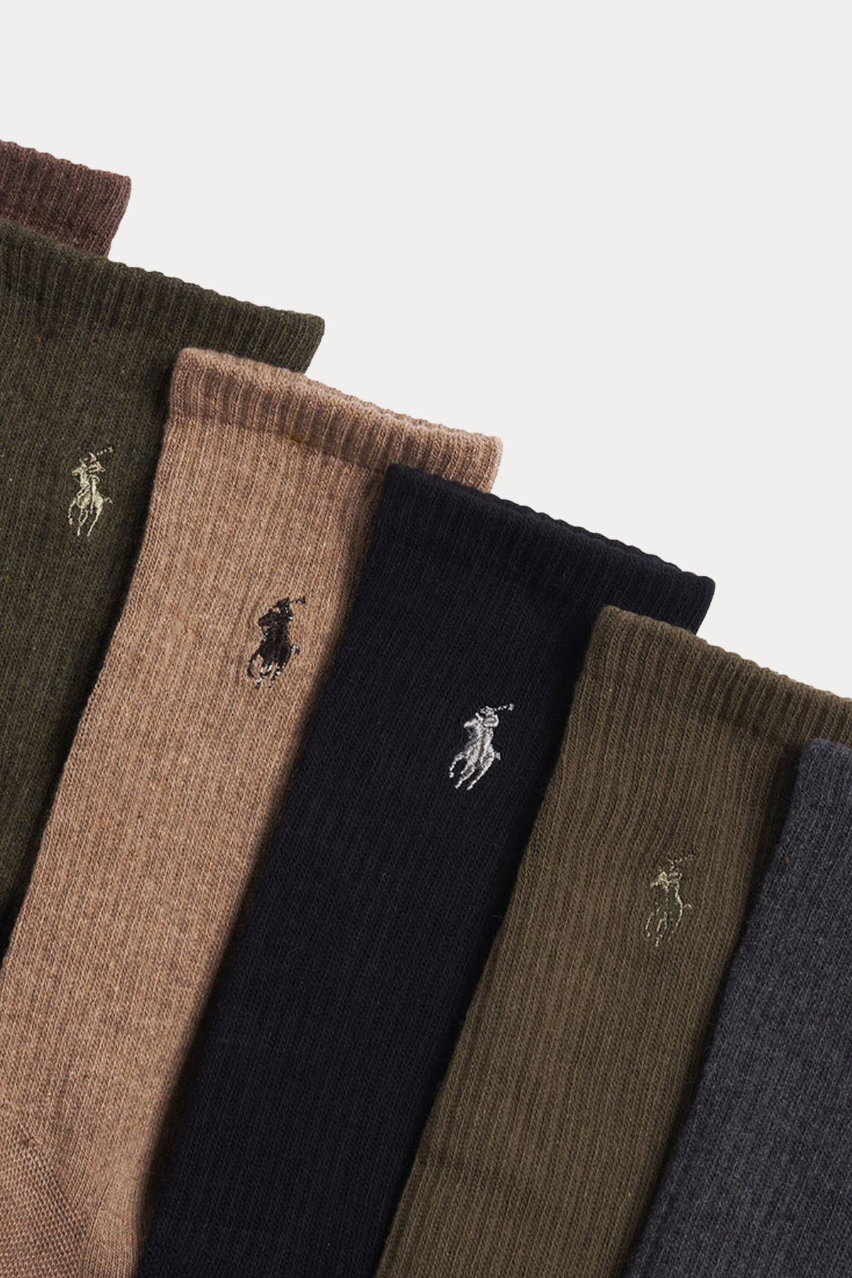 Polo Ralph Lauren Performance 6'lı Paket Pony Logolu Örgü Çorap