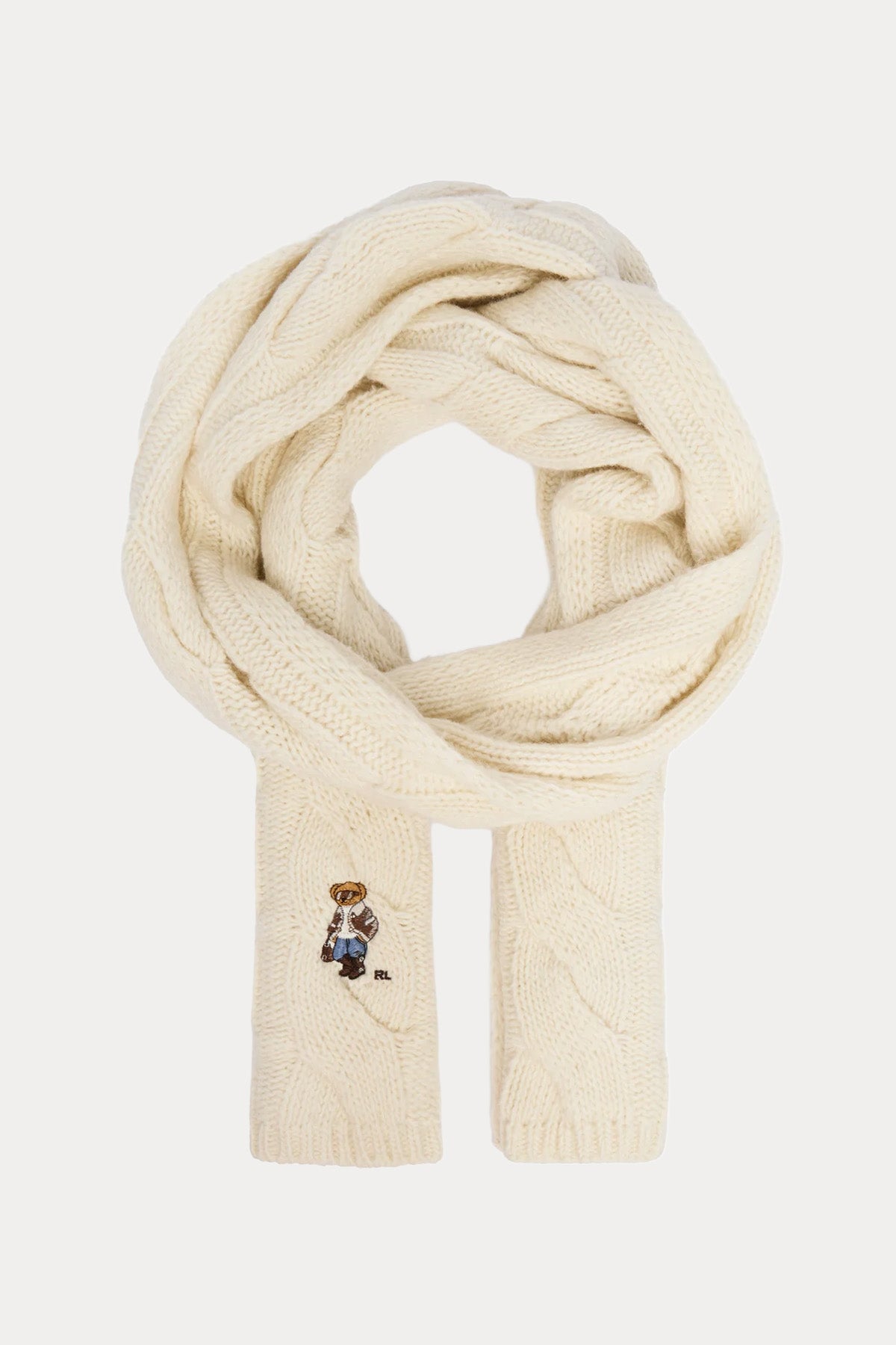 Polo Ralph Lauren Polo Bear Saç Örgü Yün Atkı