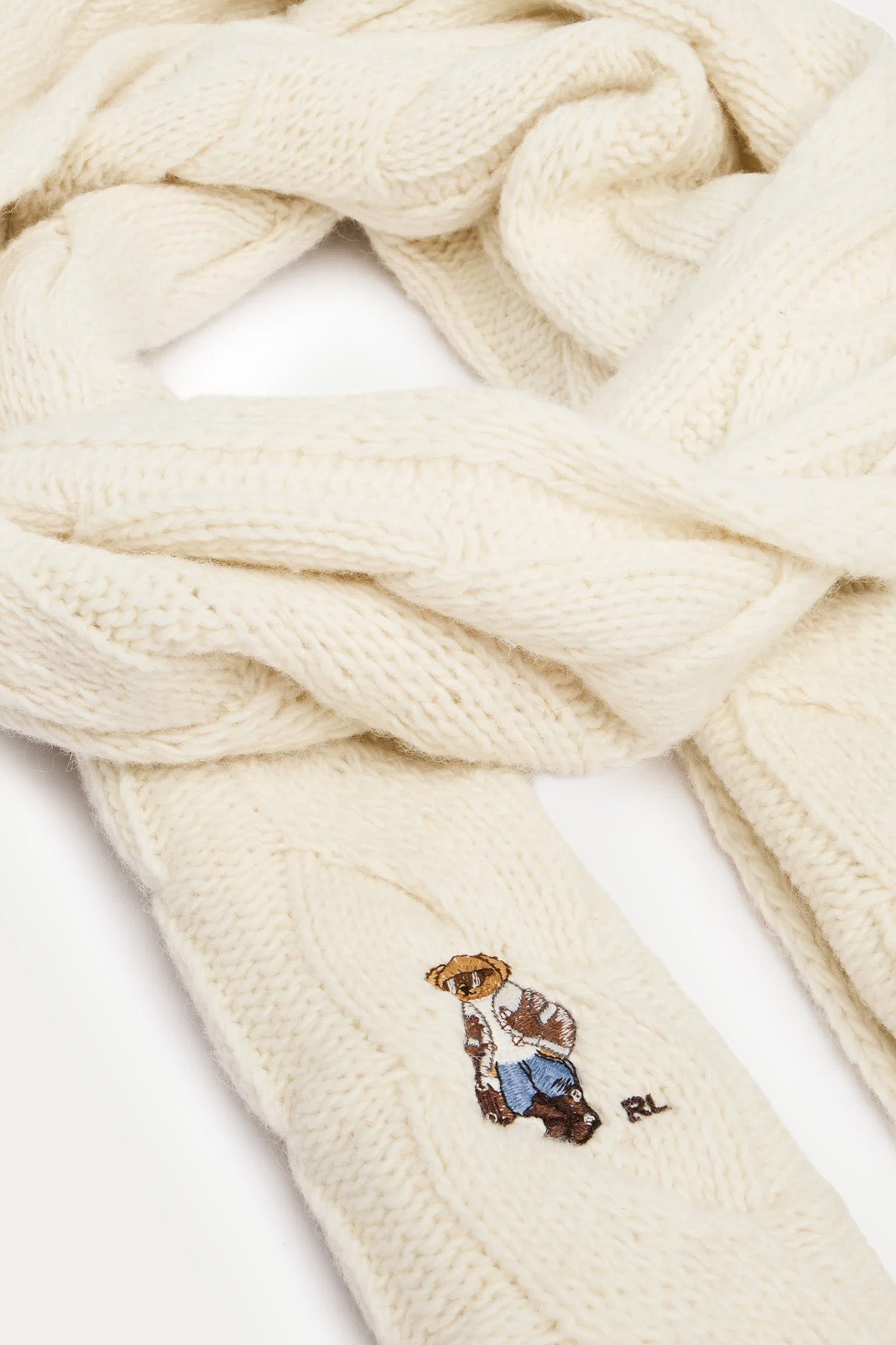 Polo Ralph Lauren Polo Bear Saç Örgü Yün Atkı