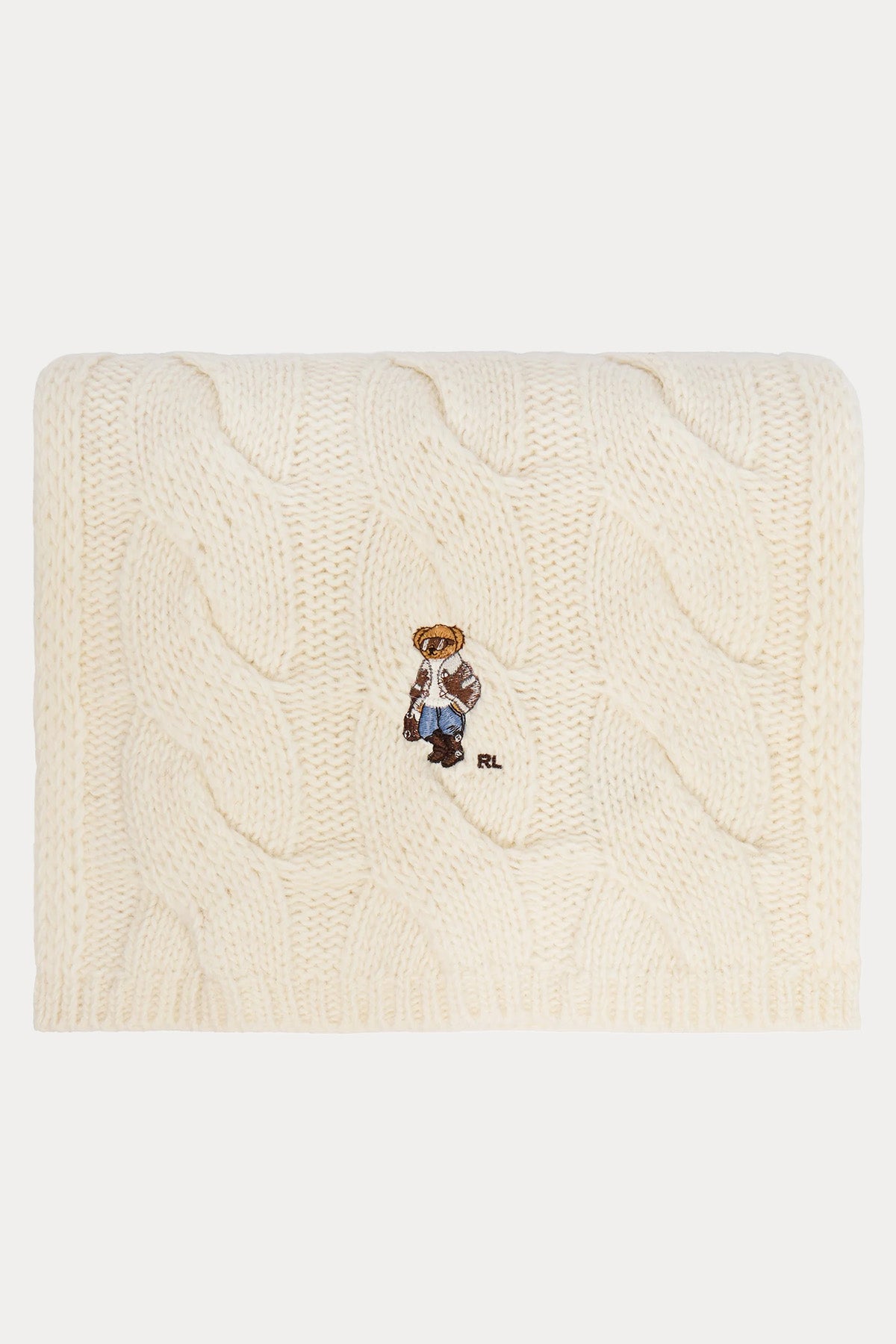 Polo Ralph Lauren Polo Bear Saç Örgü Yün Atkı