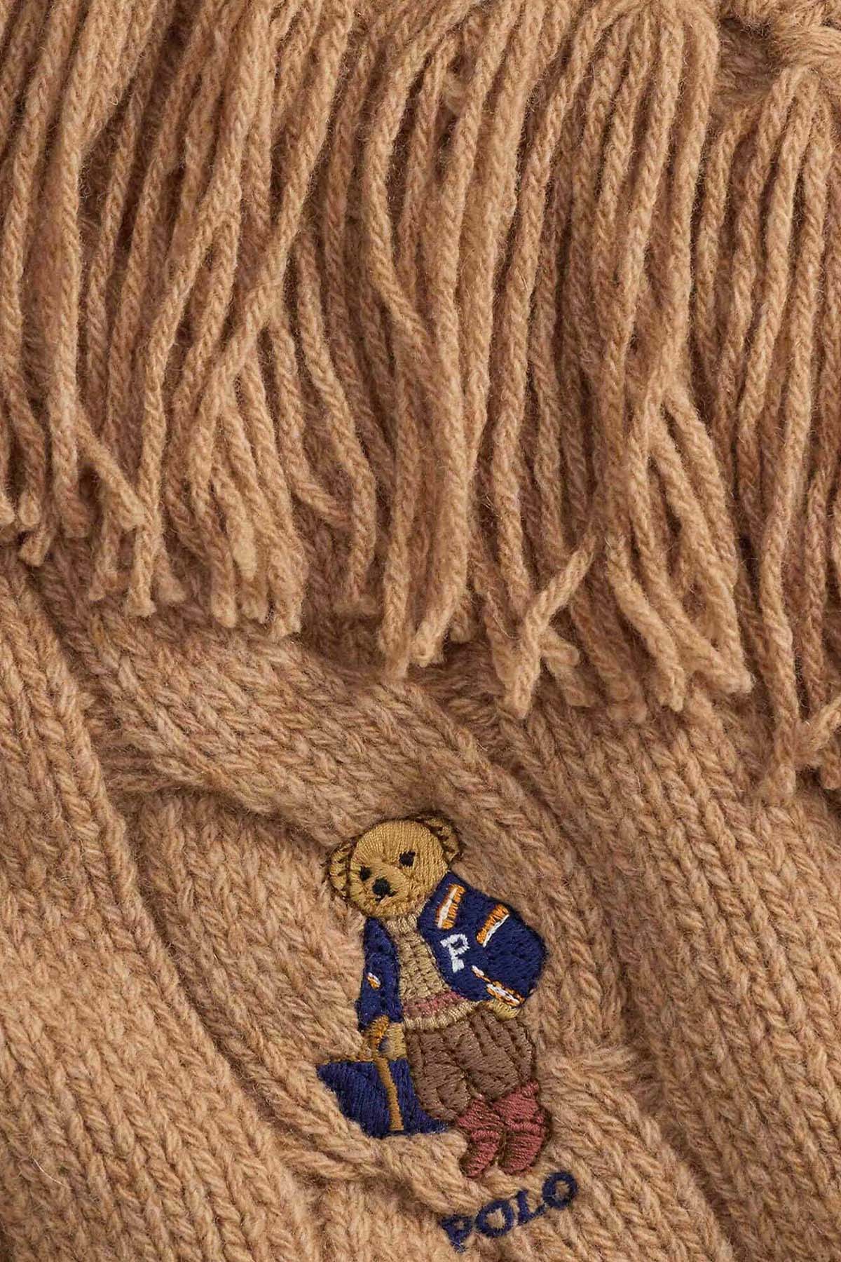 Polo Ralph Lauren Polo Bear Saç Örgü Yün Atkı