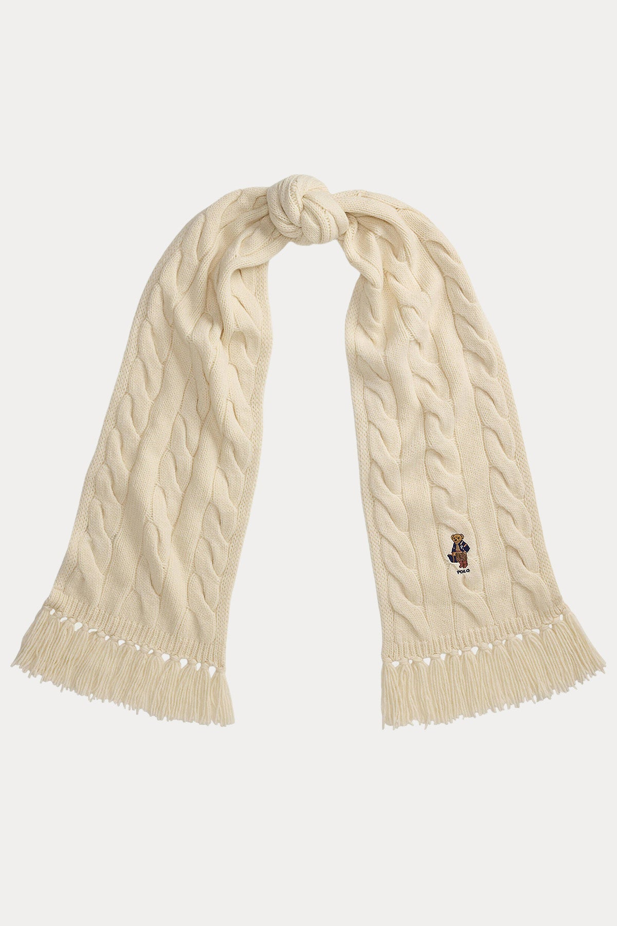 Polo Ralph Lauren Polo Bear Saç Örgü Yün Atkı