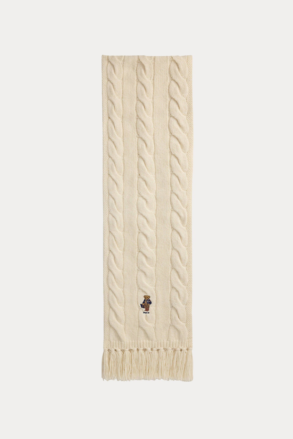 Polo Ralph Lauren Polo Bear Saç Örgü Yün Atkı