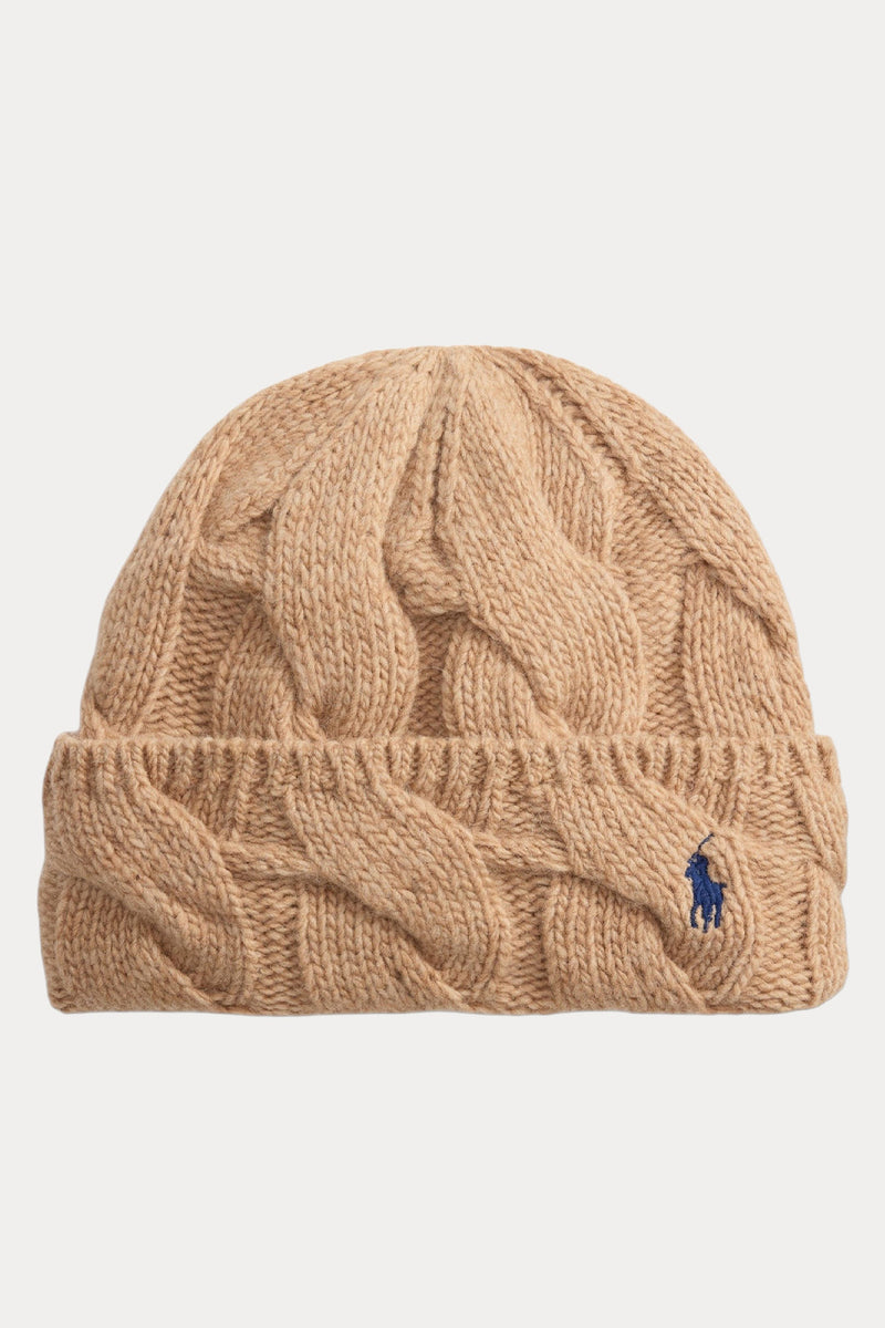 Polo Ralph Lauren Pony Logolu Saç Örgü Yün Bere