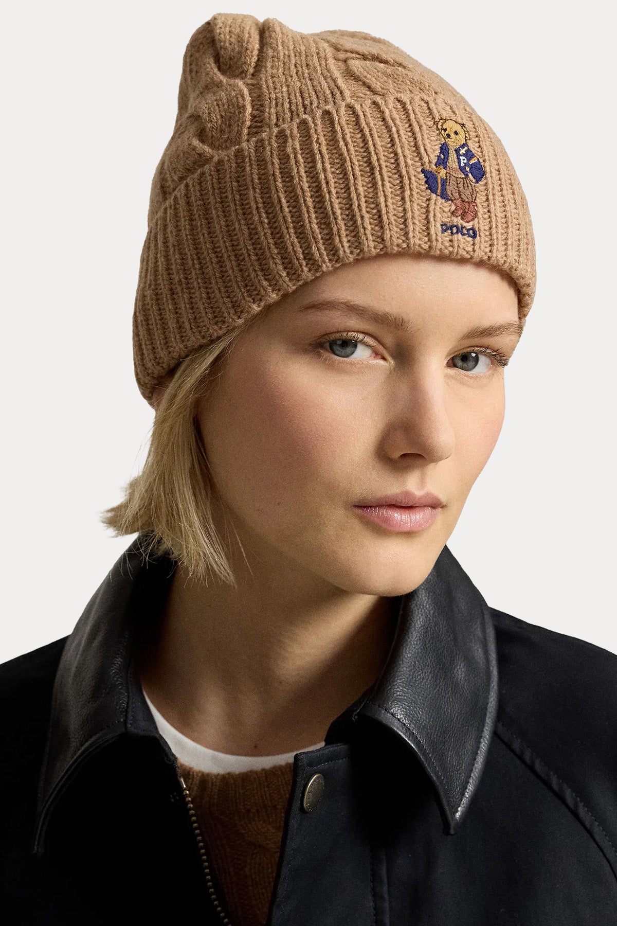 Polo Ralph Lauren Polo Bear Saç Örgü Yün Bere