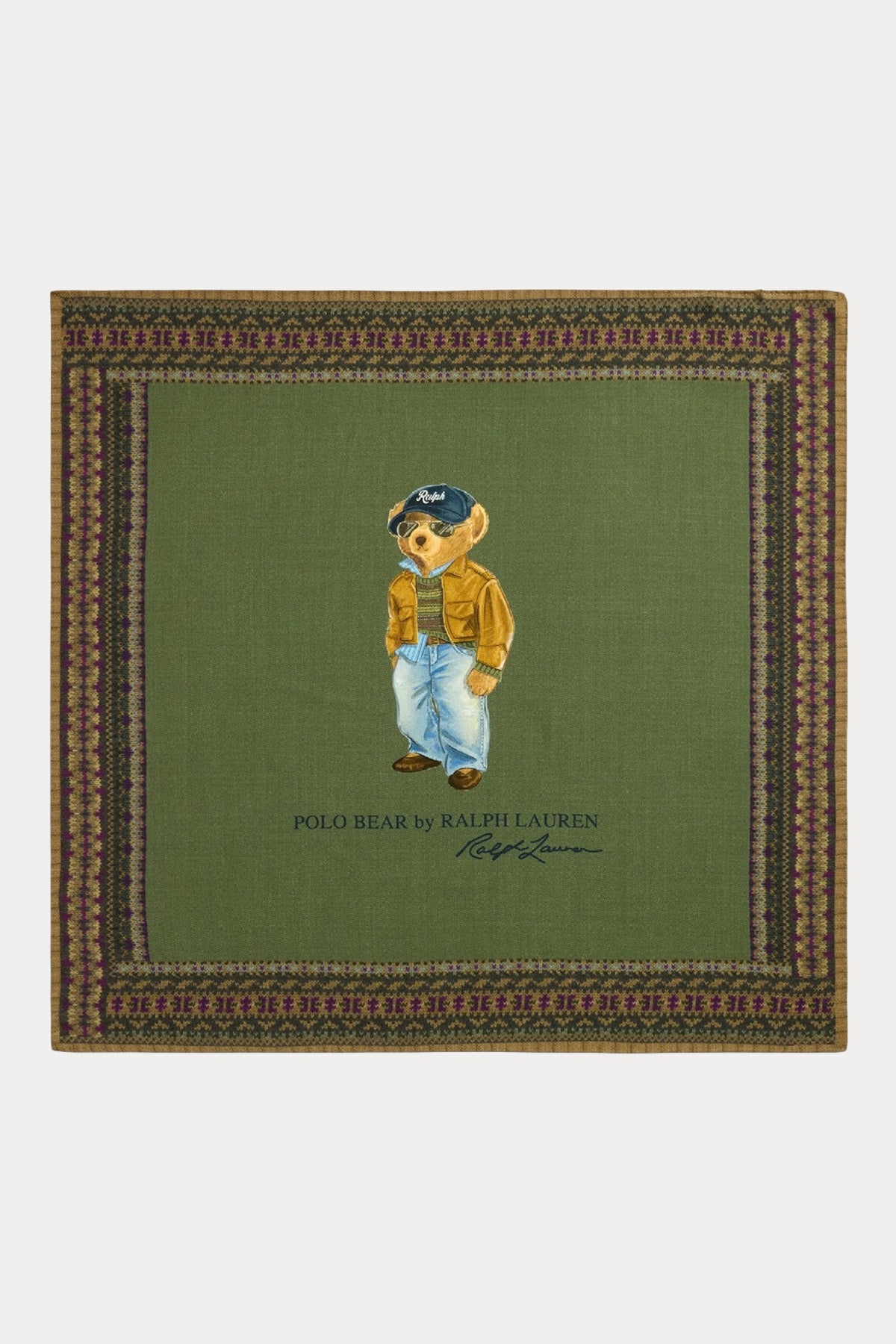 Polo Ralph Lauren Polo Bear Desenli Yün Fular