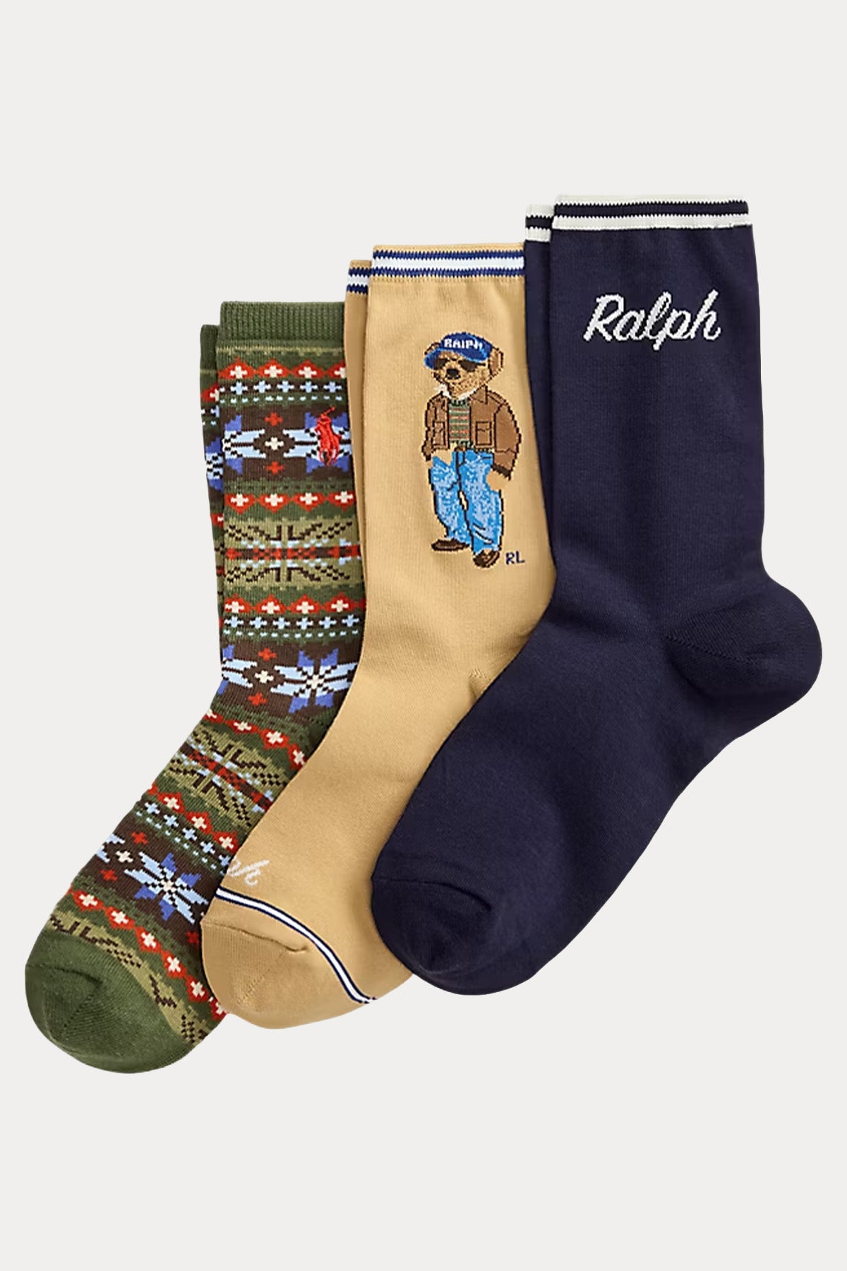 Polo Ralph Lauren 3'lü Paket Polo Bear Çorap