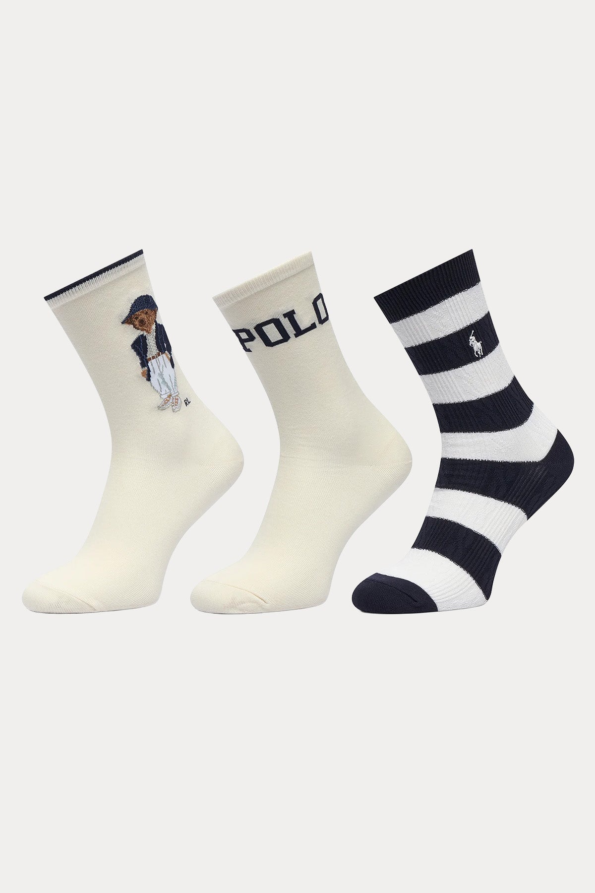 Polo Ralph Lauren 3'lü Paket Polo Bear Çorap