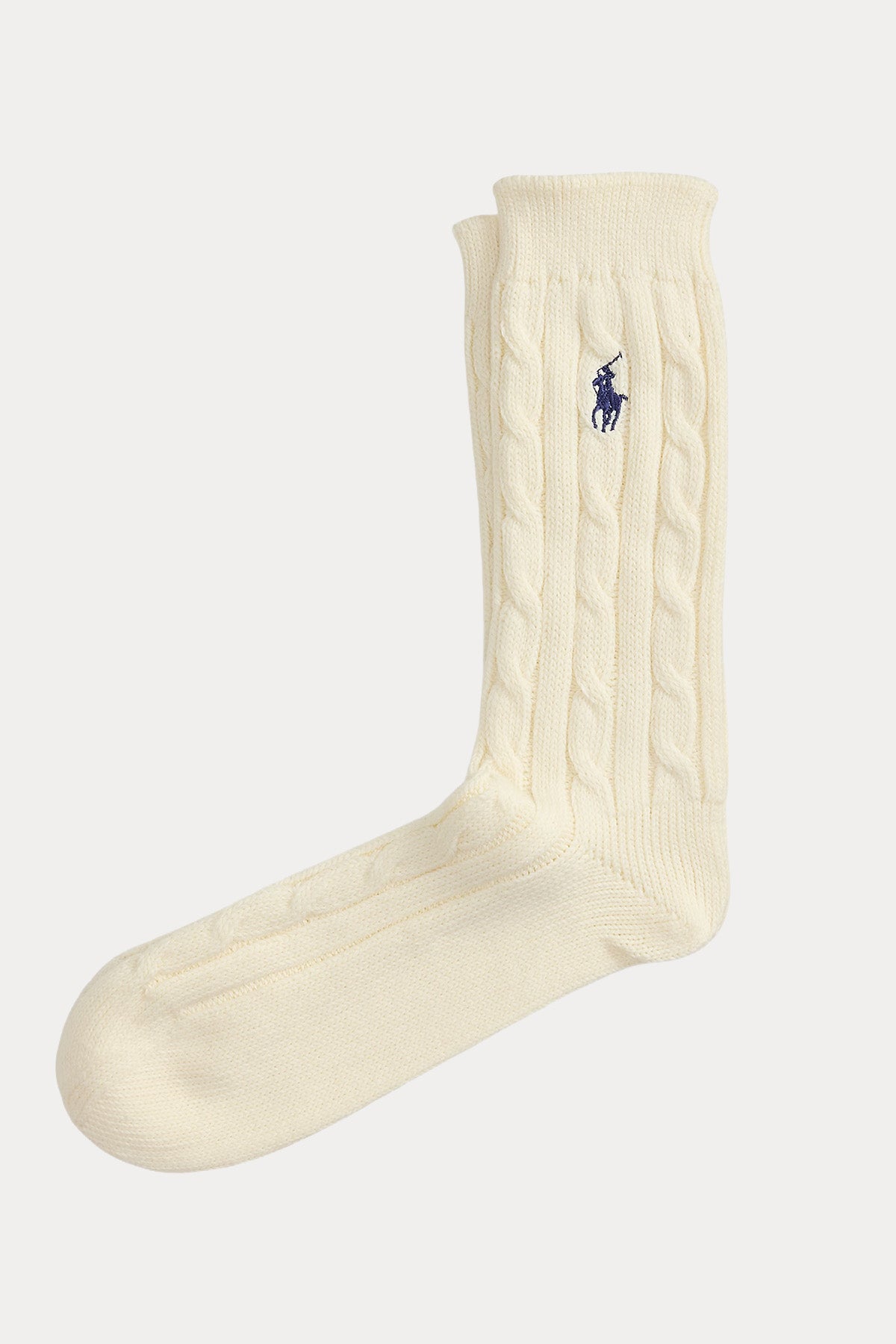 Polo Ralph Lauren Pony Logolu Saç Örgü Çorap