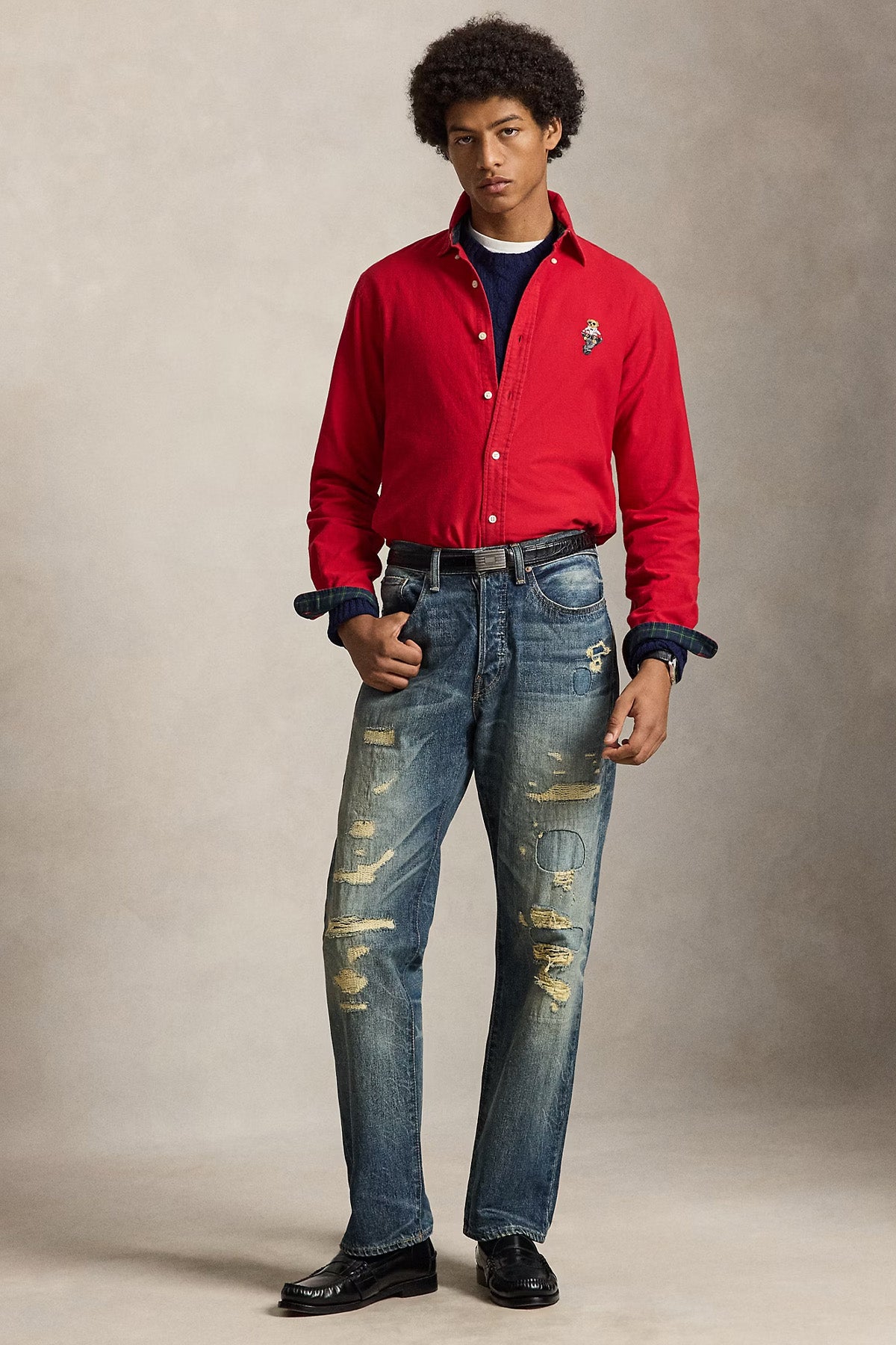 Polo Ralph Lauren Custom Fit Polo Bear Oxford Gömlek