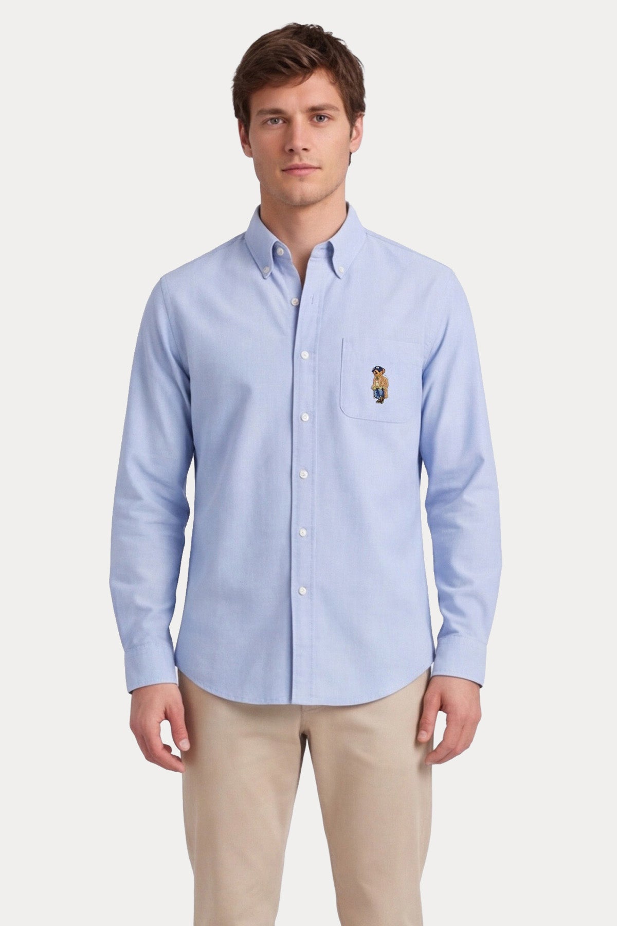 Polo Ralph Lauren Custom Fit Polo Bear Oxford Gömlek