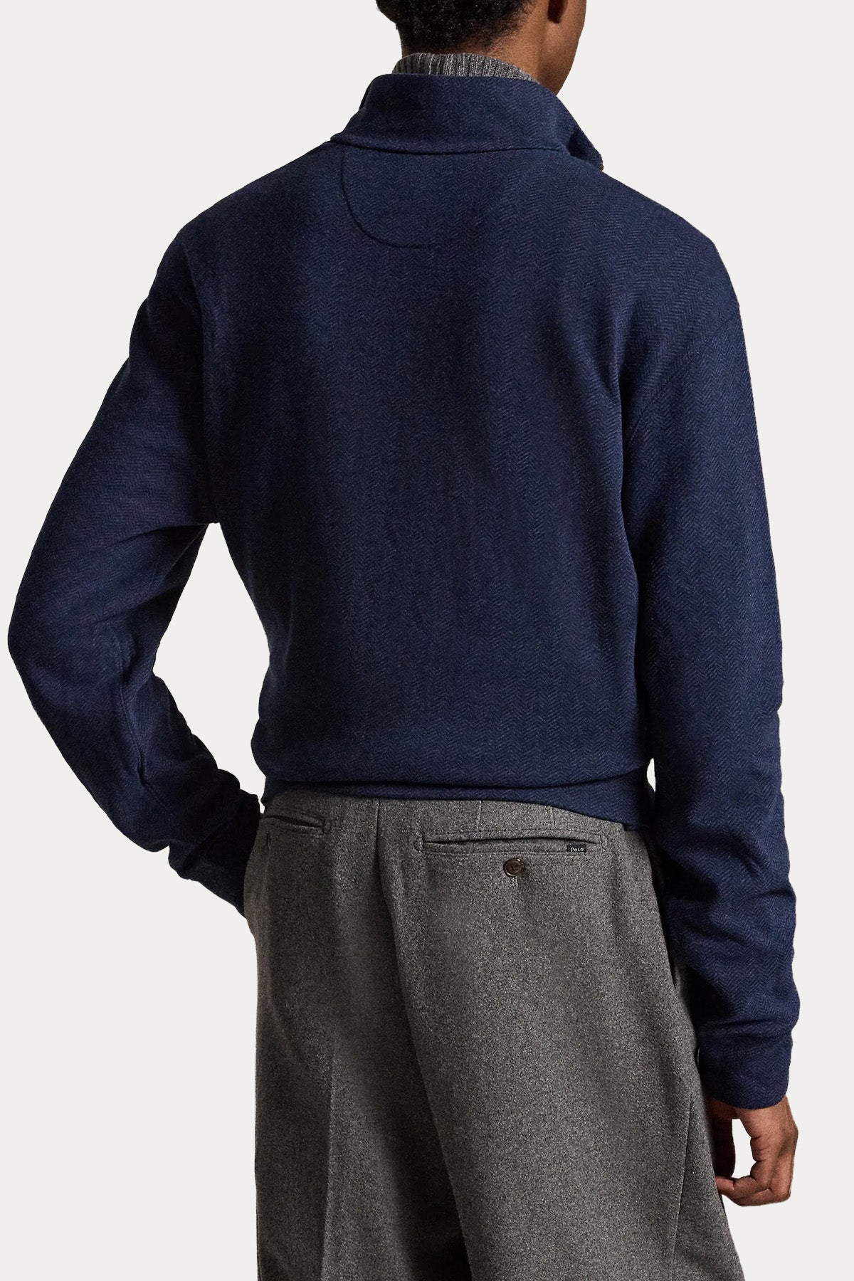 Polo Ralph Lauren Relaxed Fit Fermuarlı Dik Yaka Triko