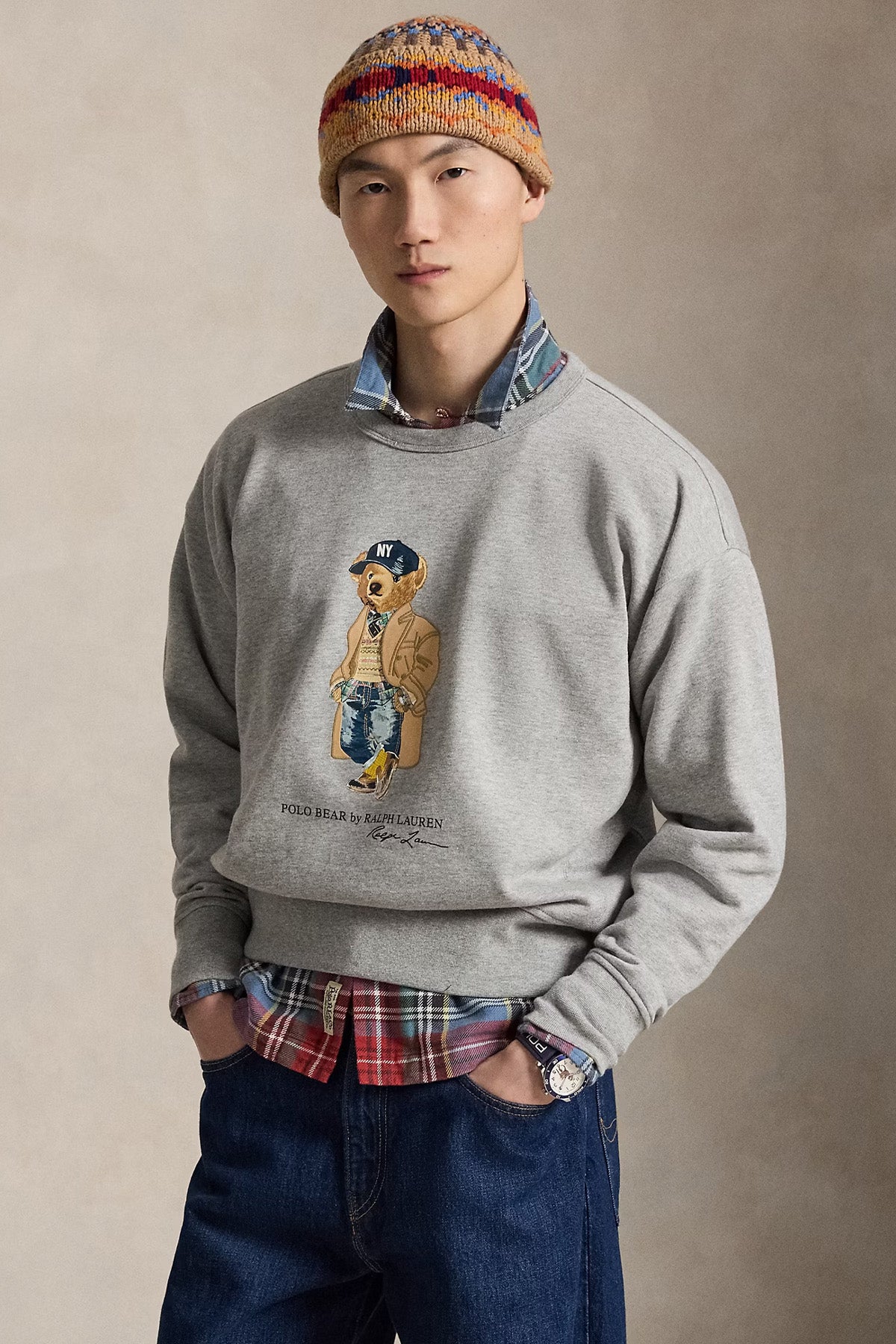 Polo Ralph Lauren Vintage Fit Polo Bear Şardonlu Sweatshirt