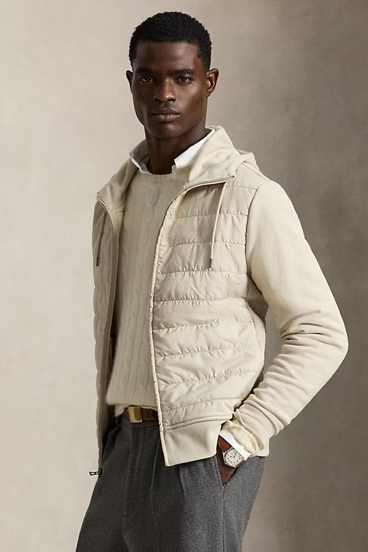 Polo Ralph Lauren Kapüşonlu Puffer Hibrit Ceket
